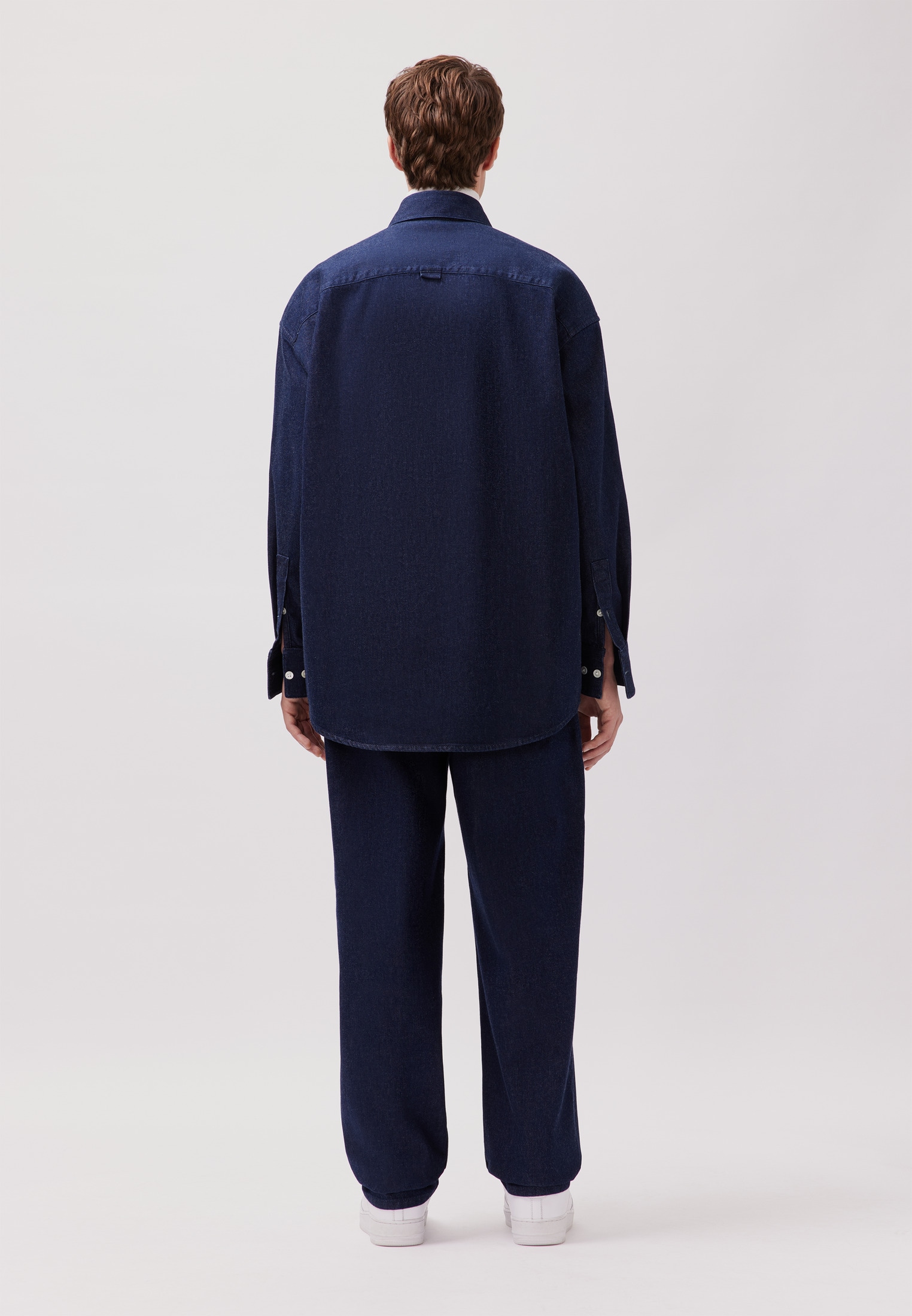 studio seidensticker Kurzarmhemd, Oversized 1/1 Kentkragen Denim