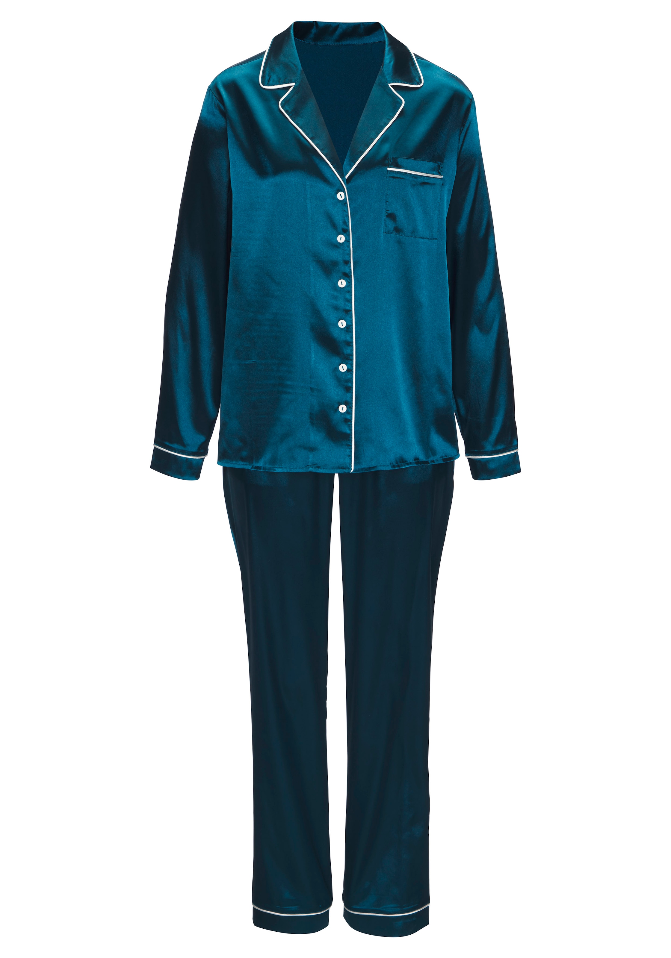 s.Oliver Pyjama 3-teilig, 3 Stk. Mit schöner Schlafmaske