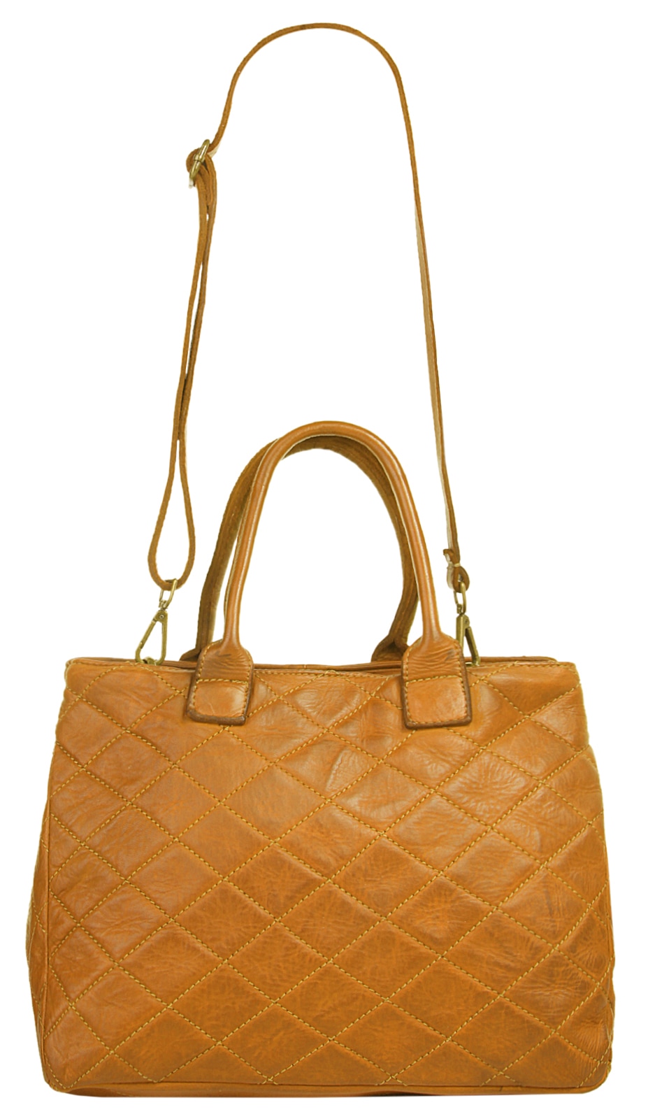 Samantha Look Henkeltasche, echt Leder, Made in Italy