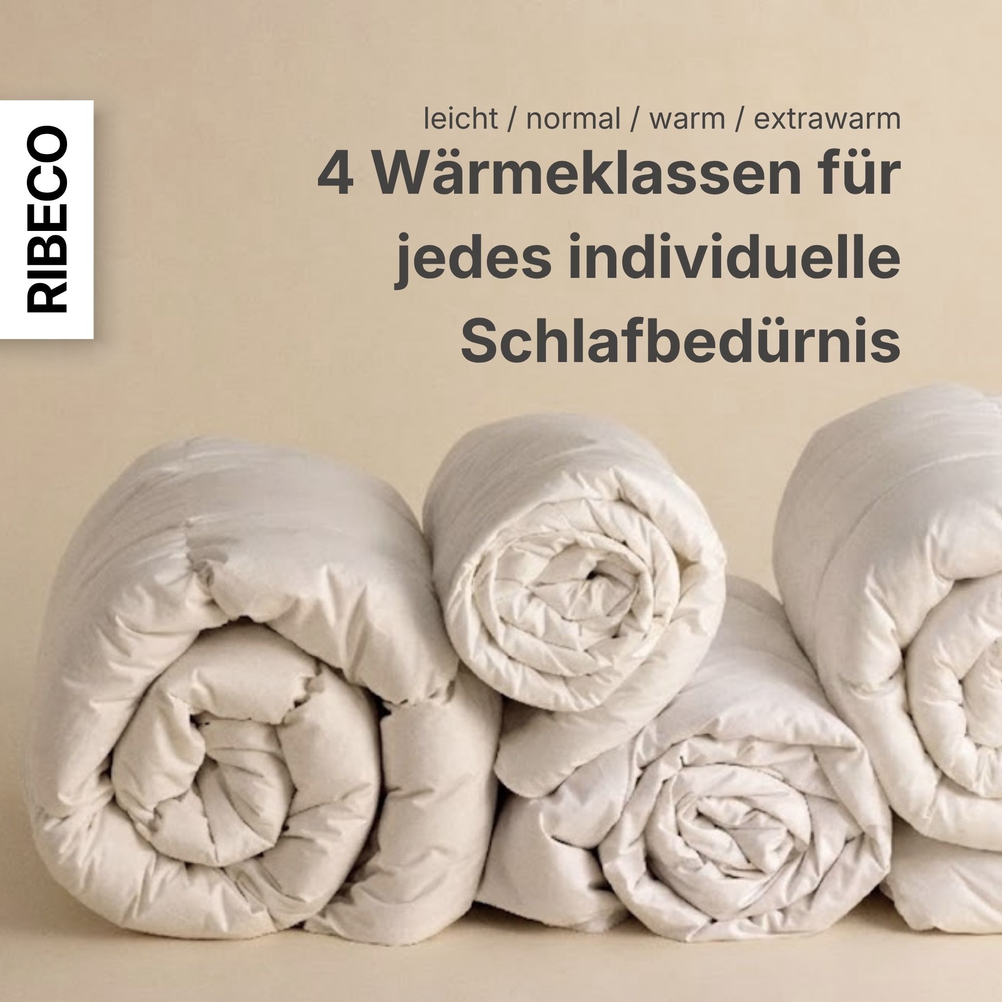 RIBECO Federbettdecke »Bettdecke extra prall in 135x200 und 155x220cm Topseller,« extrawarm Füllung 100% Federn 1 Stk. tlg. Bettdecke, extra warm, Made in Germany, mit gratis 80x80 cm Kissen