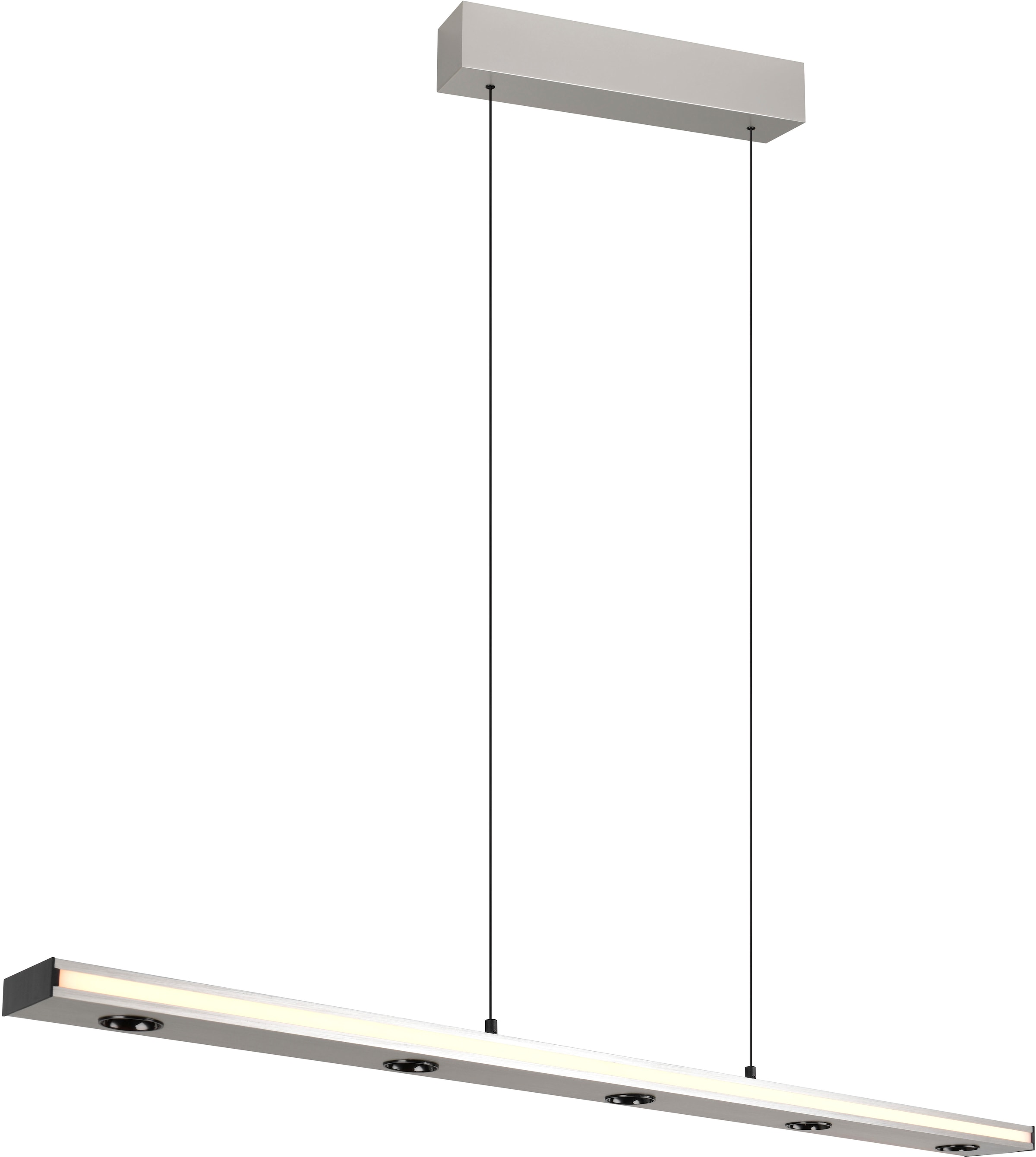 TRIO Leuchten LED Pendelleuchte »GRAHAM, Hängeleuchte höhenverstellbar, dimmbar, Memoryfunktion« LED-Board 1 Stk. Farbwechsler | warmweiß - kaltweiß up-and-down Licht Lichtfarbe einstellbar warm- bis kaltweiß 2300-4000K