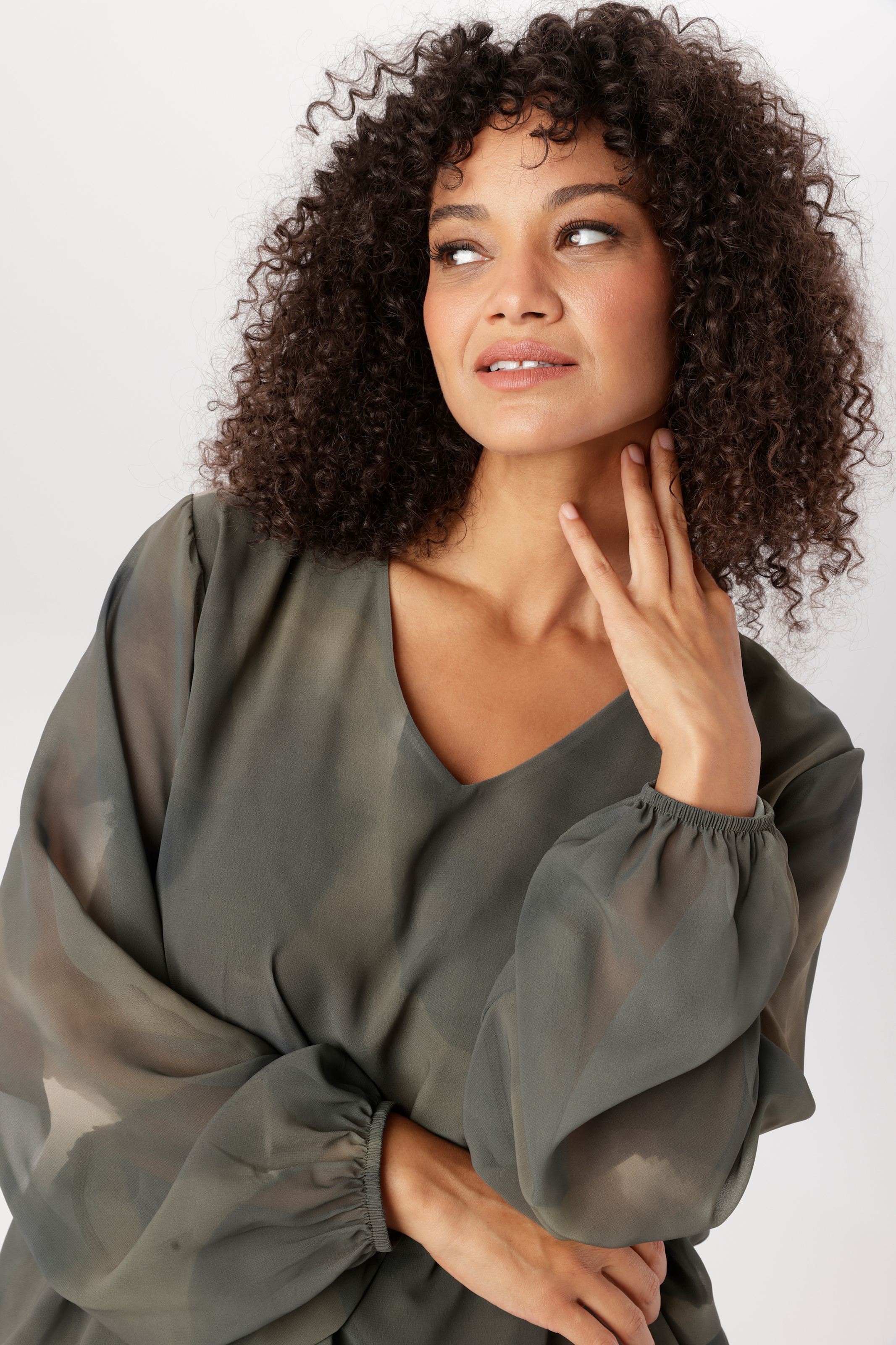 Aniston PLUS Schlupfbluse in Camourflage Dessin - NEUE  KOLLEKTION