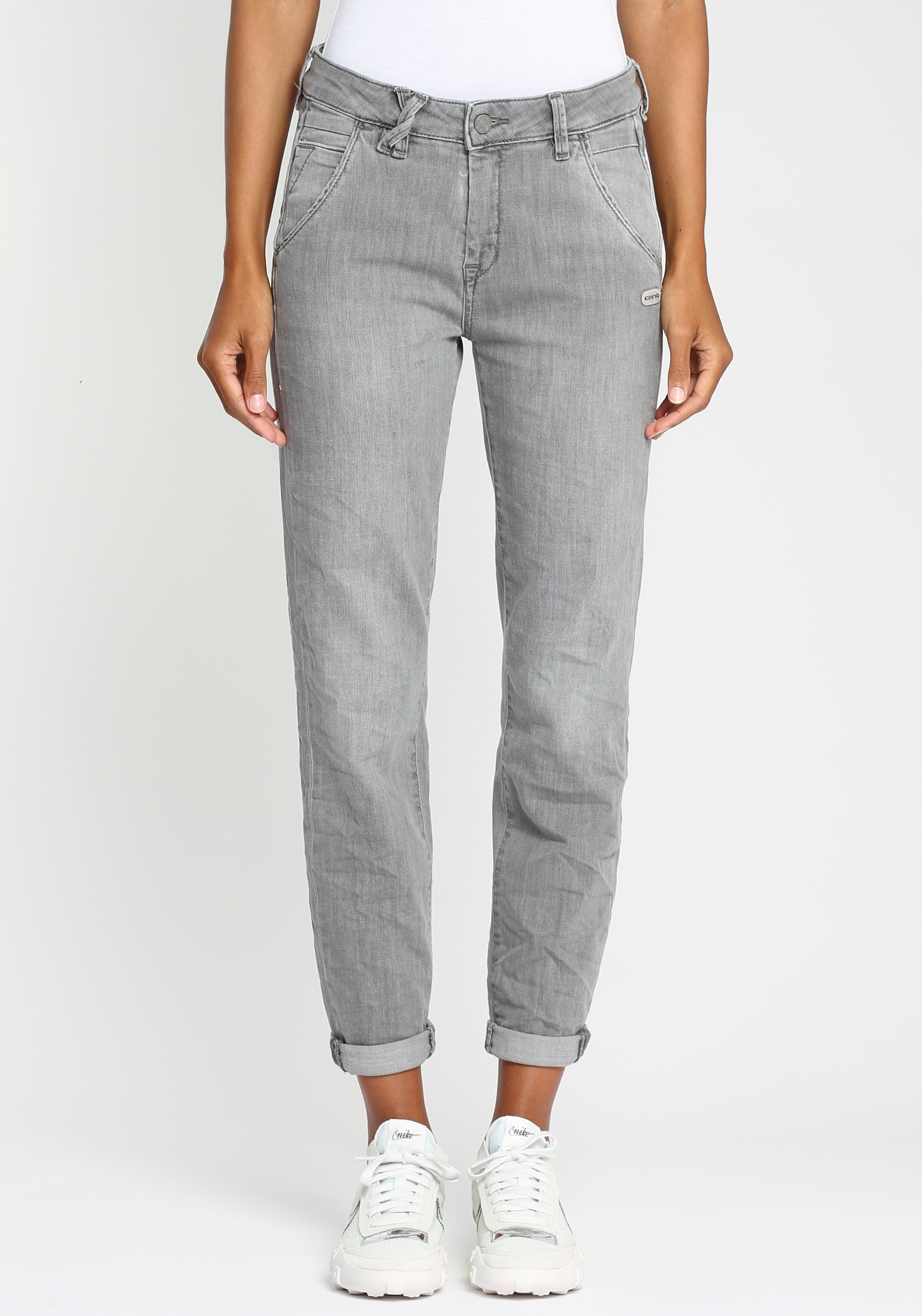 GANG Skinny-fit-Jeans »HANNAH-GA«, rundverlaufender Jeanssattel formt einen knackigen Po