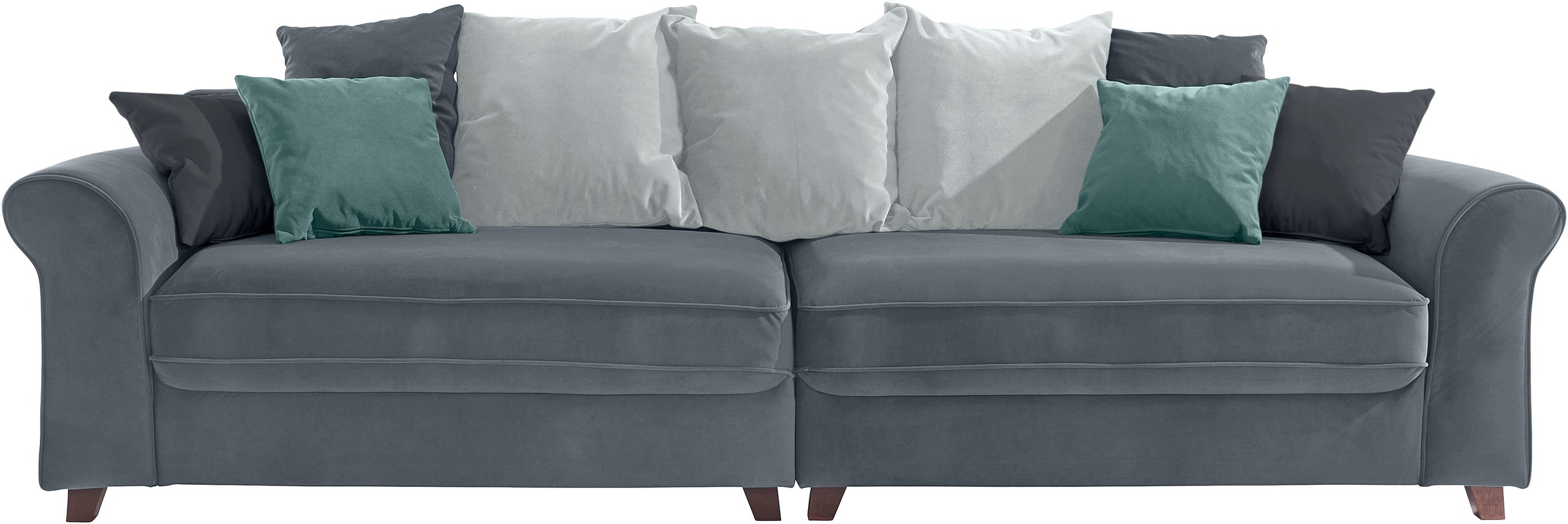 Timbers Big-Sofa »Big Reed«, mit vielen losen Kissen, B/T/H: 294/99/87 cm