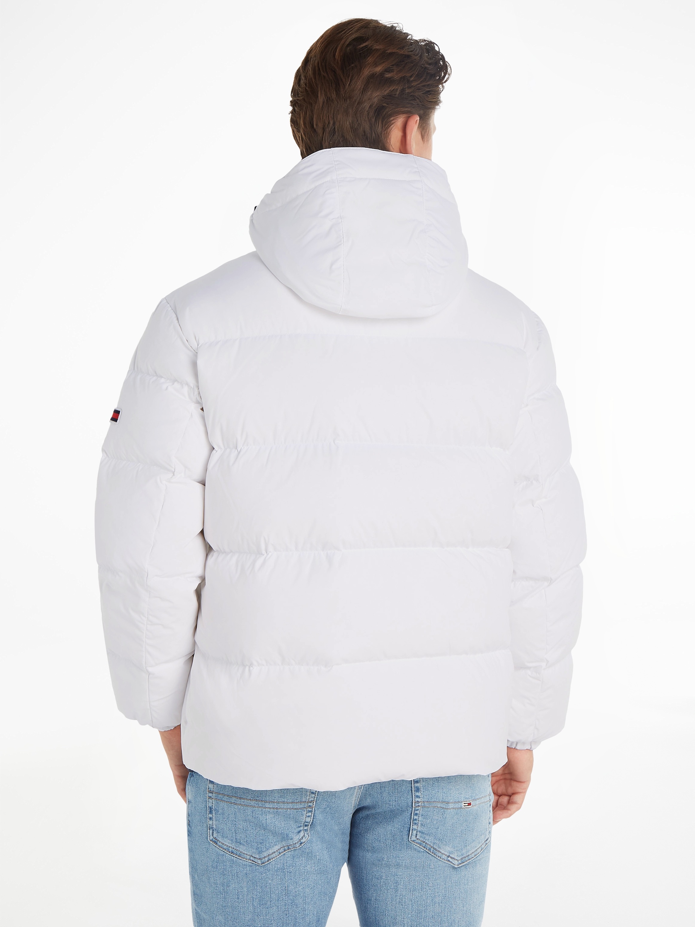 Tommy Jeans Daunenjacke »TJM ESSENTIAL DOWN JACKET«, mit Kapuze, mit Tunnelzug und Stoppern an der Kapuze