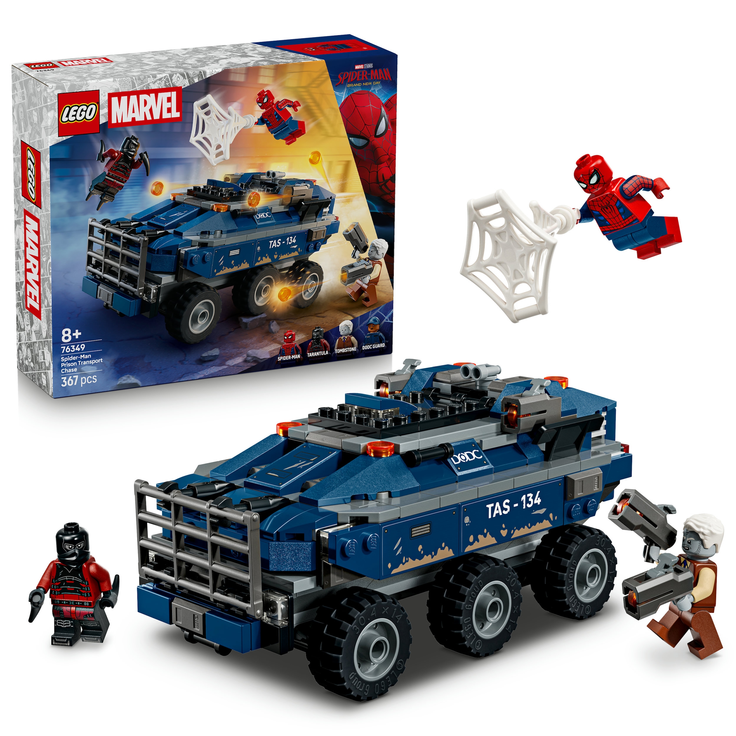 LEGO® Konstruktionsspielsteine »Spider-Man Jagt den Gefängnistransporter (76349), LEGO Super Heroes« Made in Europe