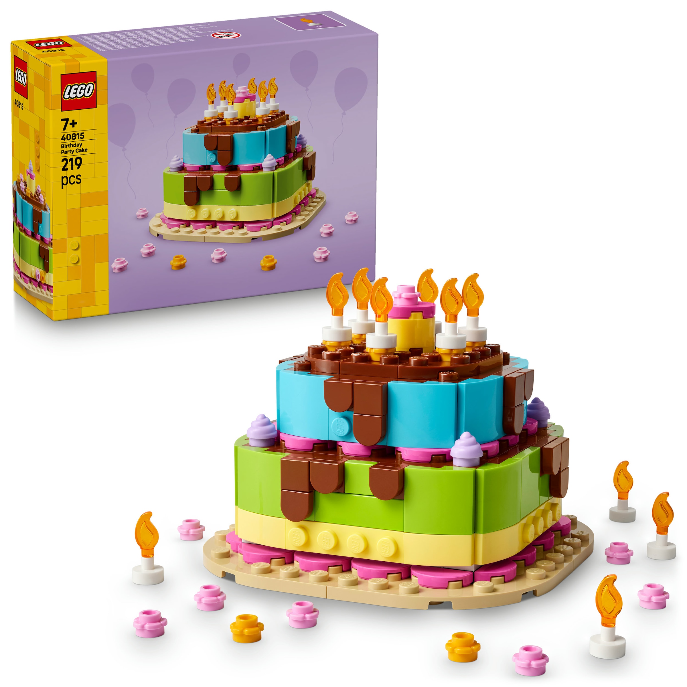 LEGO® Konstruktionsspielsteine »Geburtstagstorte (40815), LEGO Iconic« Made in Europe