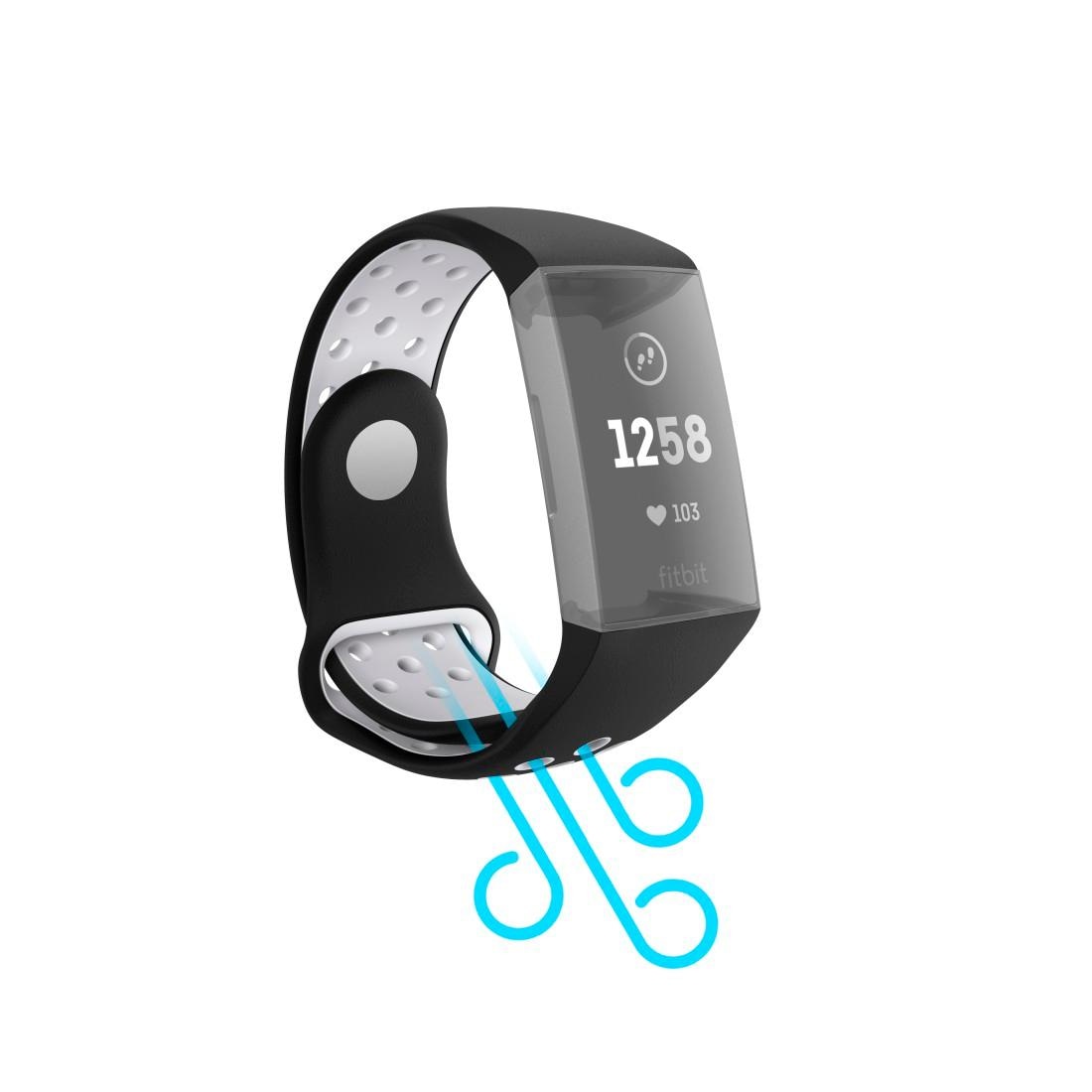 Hama Smartwatch-Armband »Ersatzarmband Fitbit Charge 3/4, 22mm,  atmungsaktives Sportarmband«, Rutschfest - Schmutzabweisend - Abwaschbar  jetzt bestellen bei OTTO