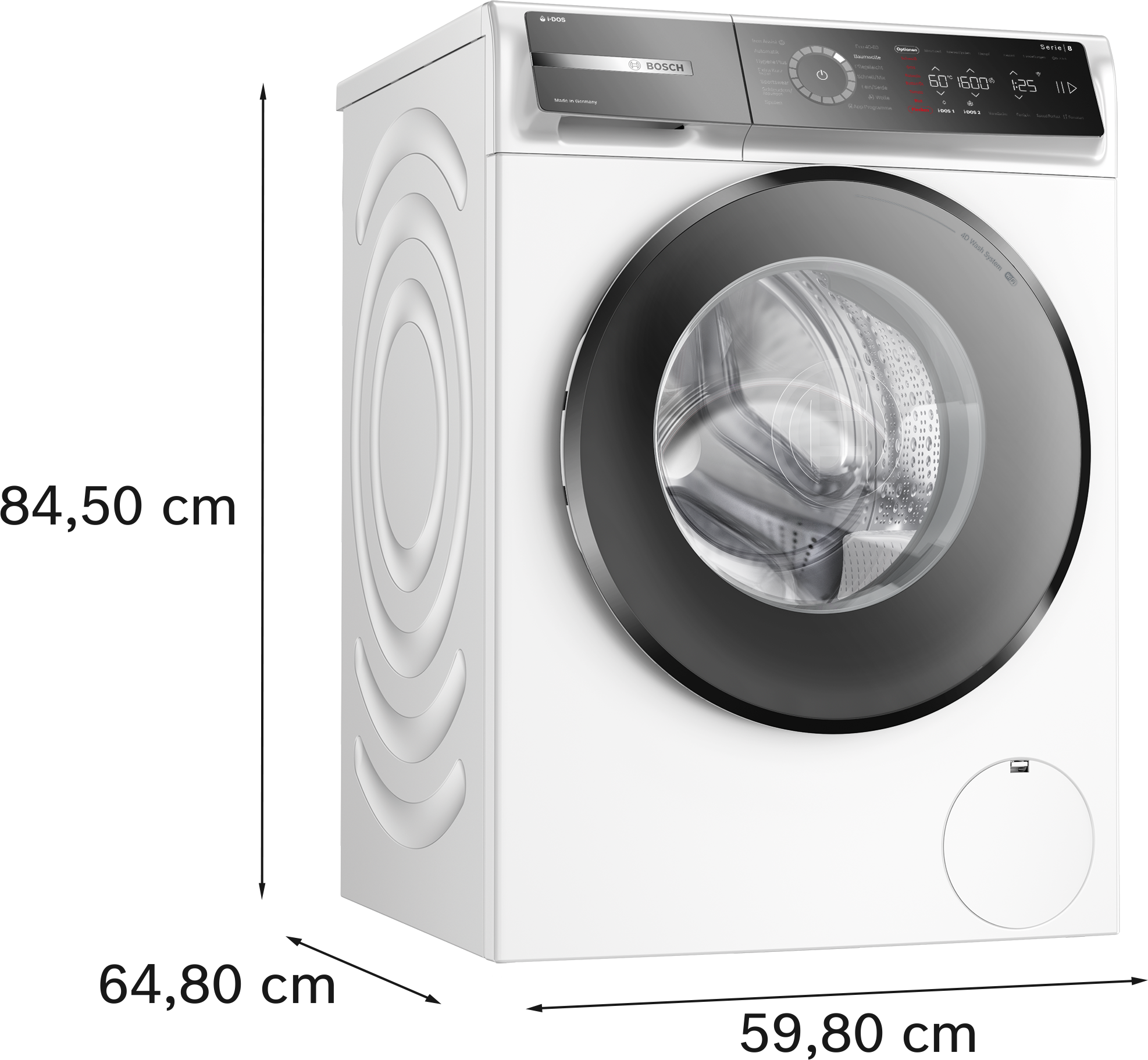 BOSCH Waschmaschine Serie 8 »WGB256A41« 10 kg 1600 U/min