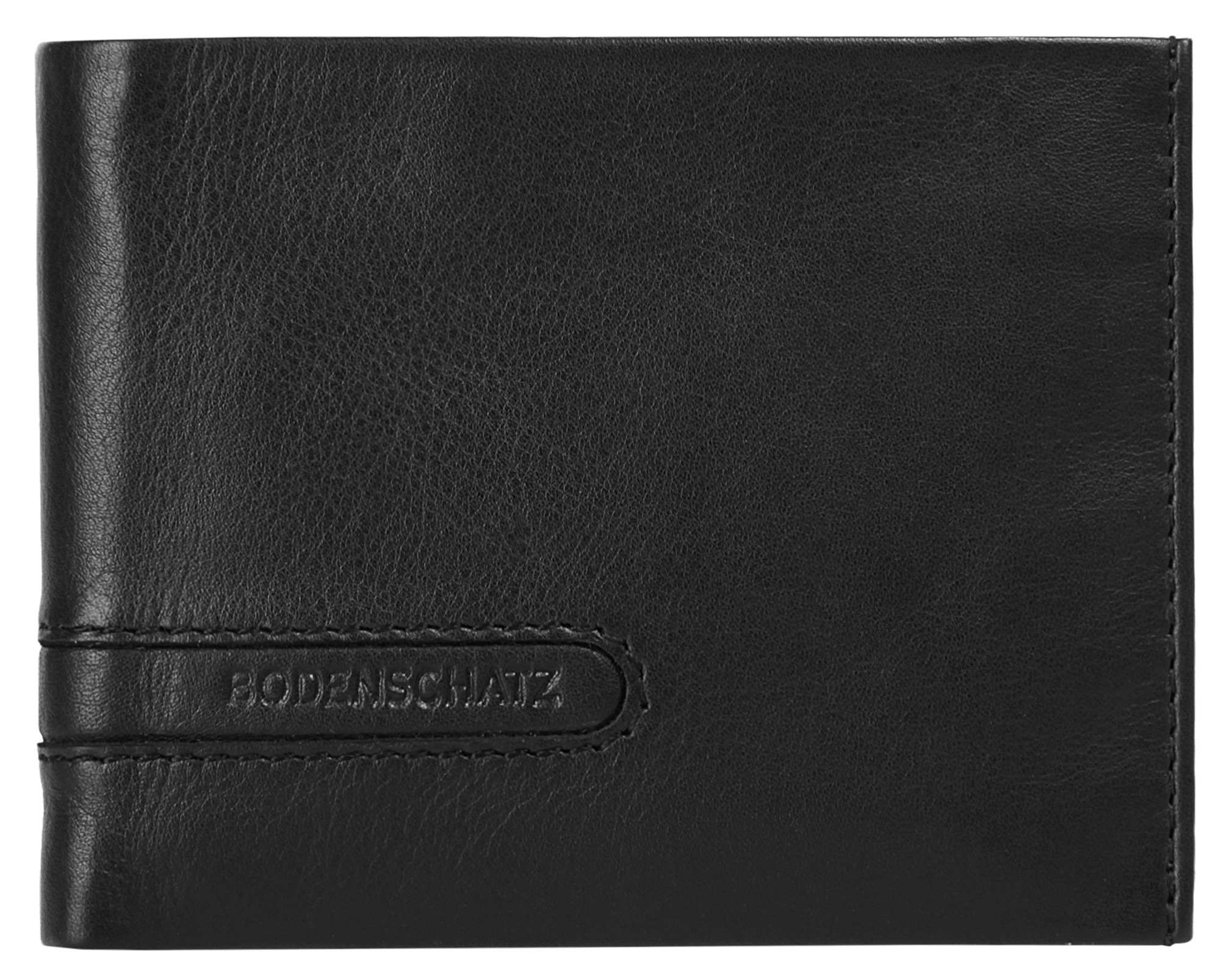 Bodenschatz Herren Geldbörse echt Leder in schwarz