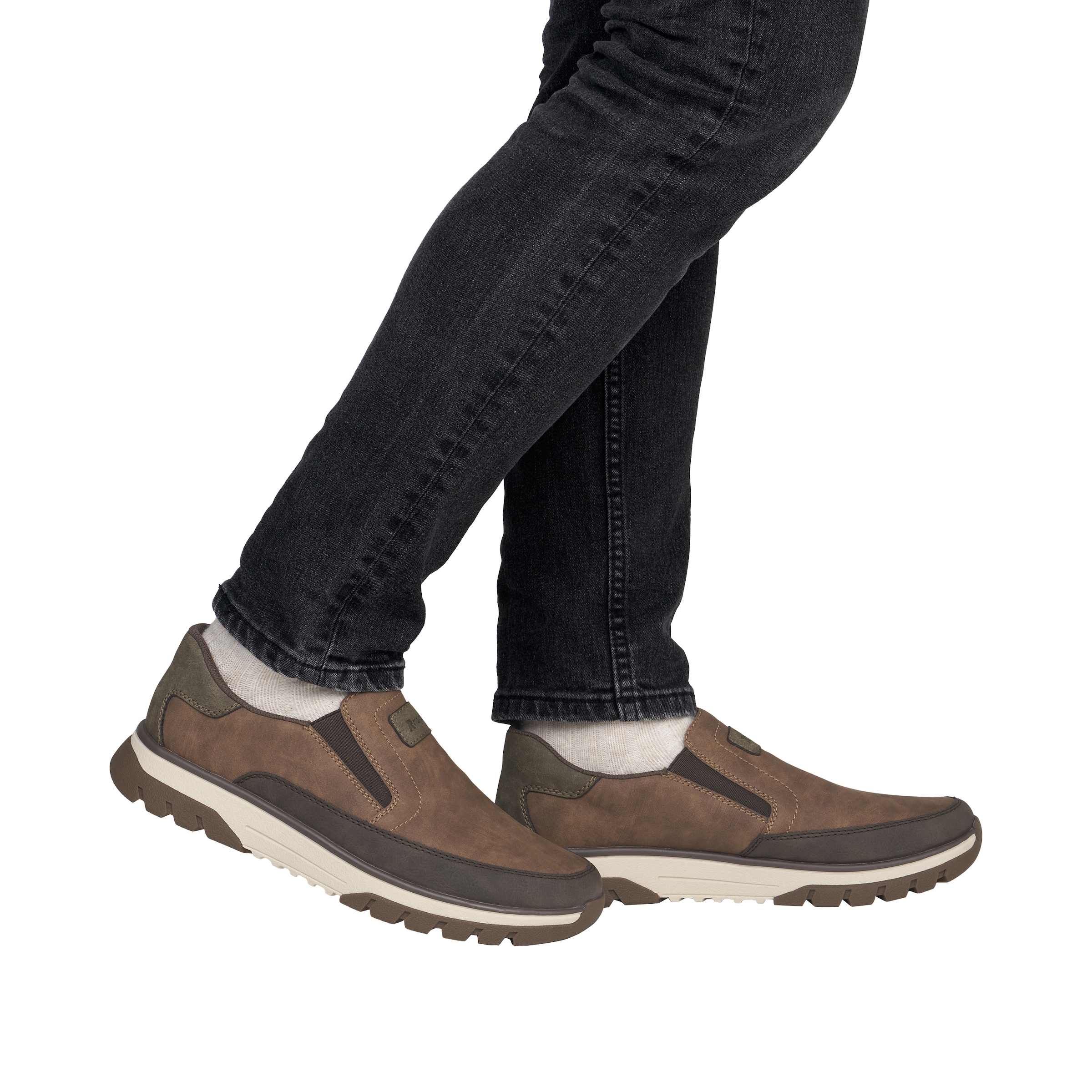 Rieker Slip-On Sneaker  Slipper, Schlupfschuh, Halbschuh mit weicher MemoSoft-Innensohle