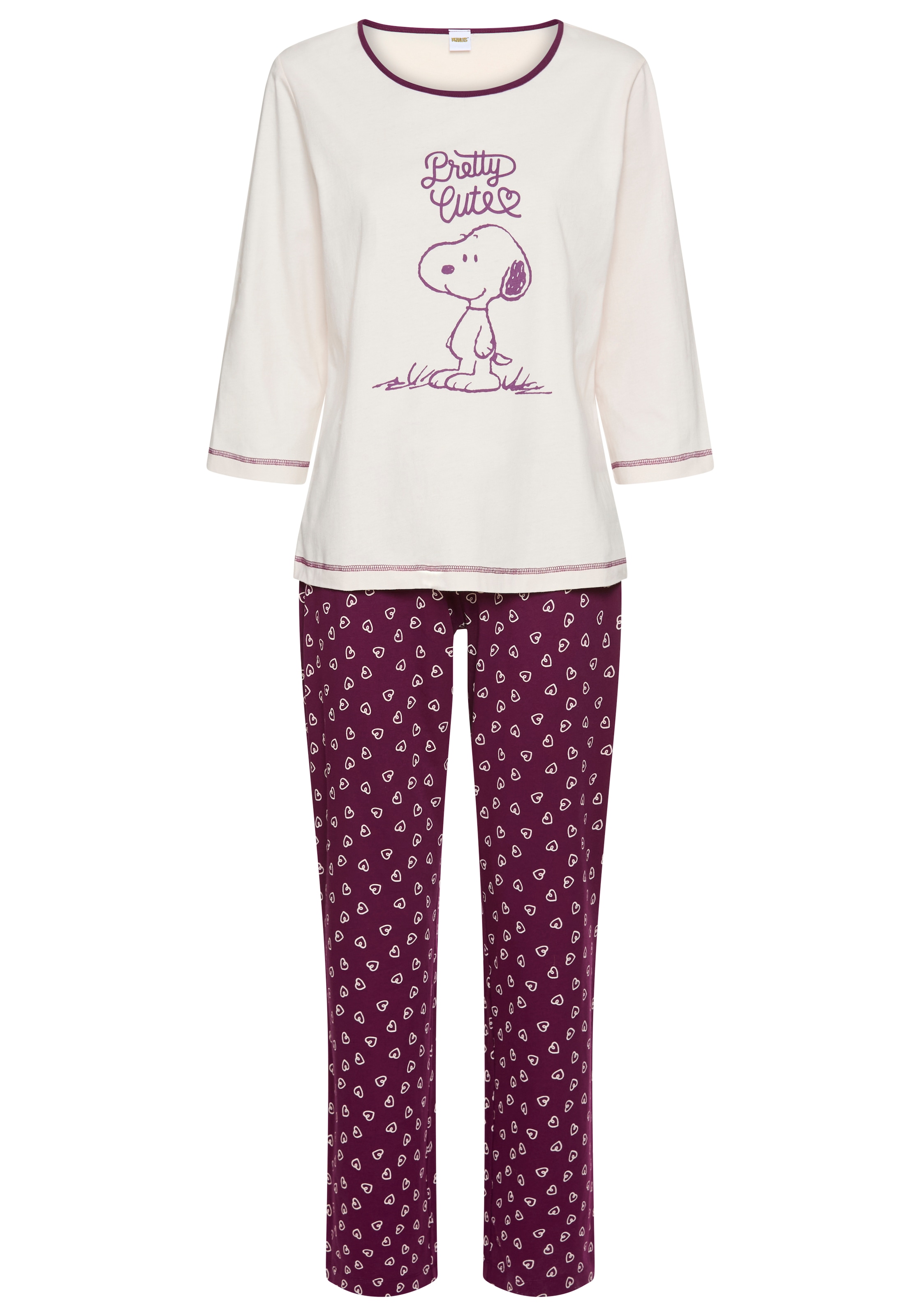 Peanuts Pyjama Set, 2 Stk. tlg., mit Snoopy-Druck