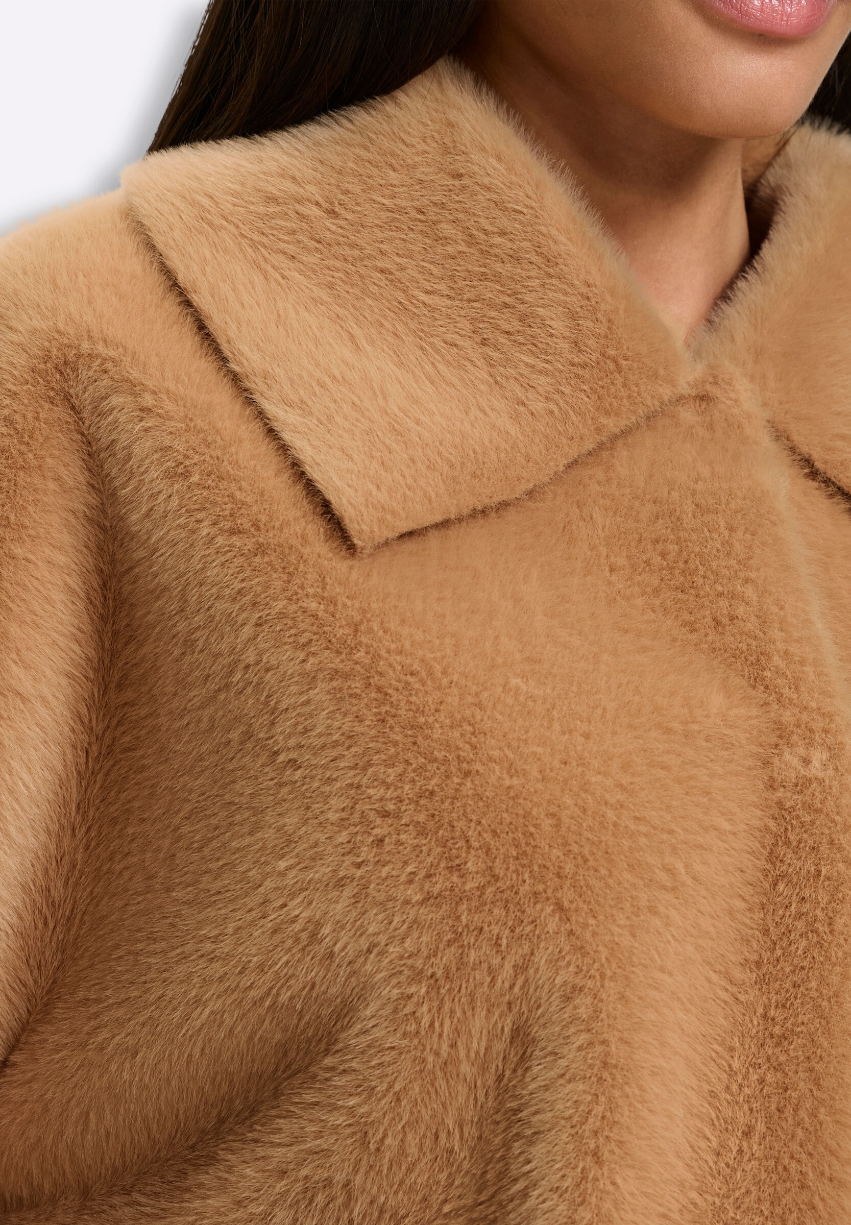 heine Kurzjacke »Fellimitat-Jacke Fellimitatjacke« ohne Kapuze