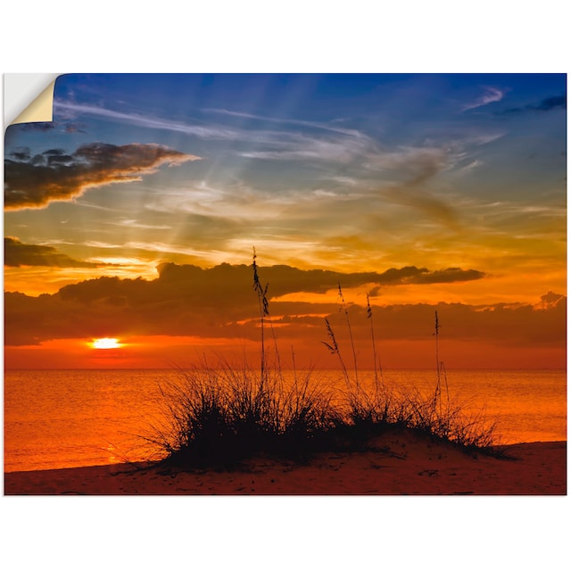 Artland Wandbild »Herrlicher Sonnenuntergang«, Sonnenaufgang & -untergang,  (1 St.), als Leinwandbild, Wandaufkleber oder Poster in versch. Größen  bestellen online bei OTTO