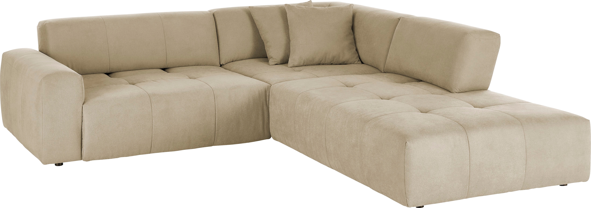 3C Candy Ecksofa »Yoshy Komfortsofa, bequem und modern, hochwertige Verarbeitungsdetails«, Zwei verschiedene Sitztiefen durch verstellbare Rückenlehne, L-Form