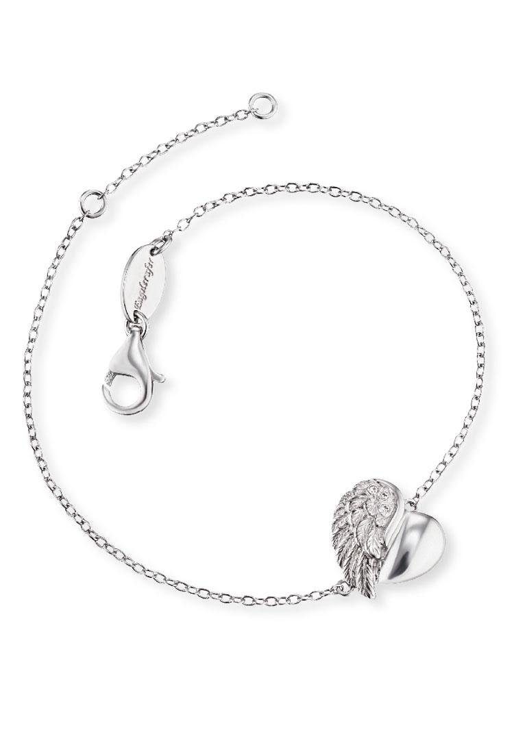 Engelsrufer Silberarmband »Little magic, ARMBAND HERZFLÜGEL SILBER RHODINIERT, ERB-LILHEARTWING-S«, mit Zirkonia (synth.)