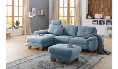 Home affaire Ecksofa »Laverna«, wahlweise mit Bettfunktion in 4 Bezugsqualitäten, Recamierenabschluß kaufen Home affaire Ecksofa »Laverna«, wahlweise mit Bettfunktion in 4 Bezugsqualitäten, Recamierenabschluß kaufen