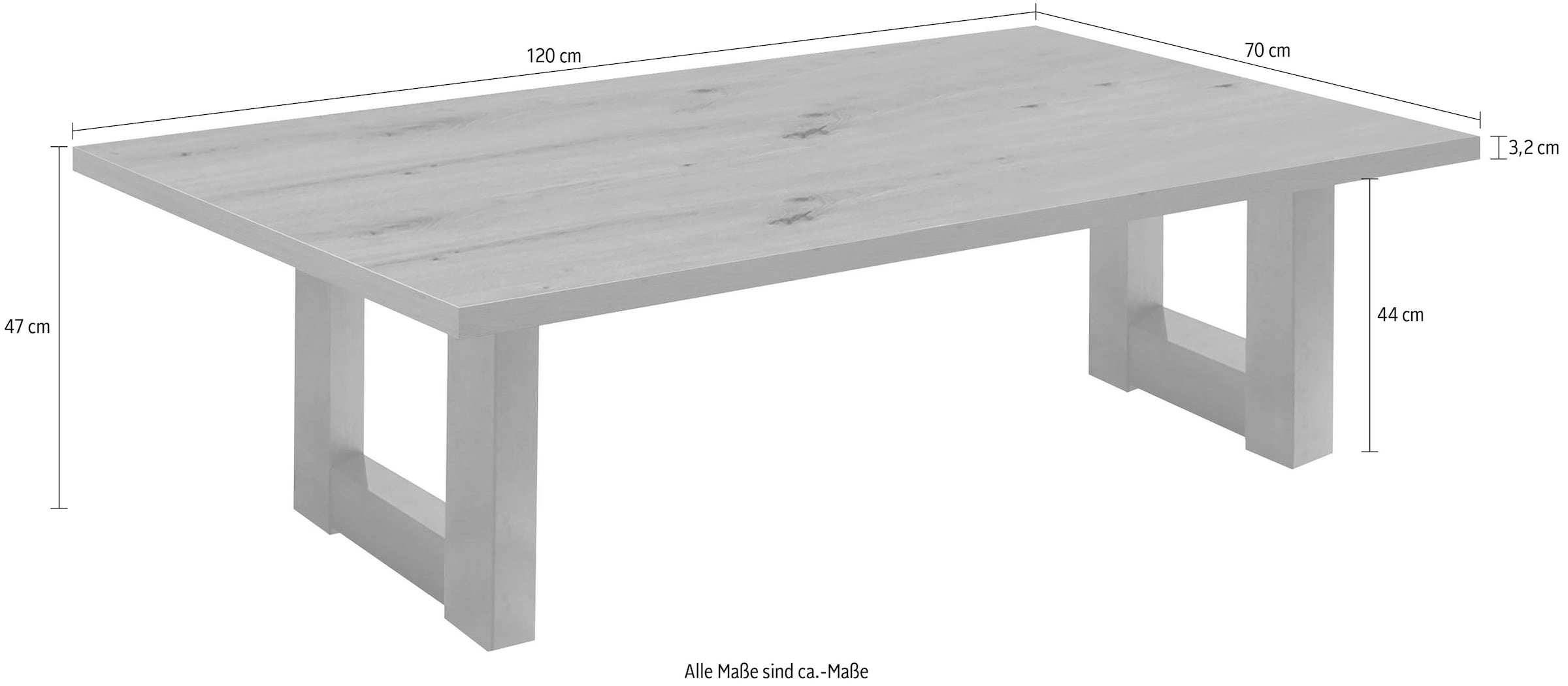 Mäusbacher Couchtisch »TOPSELLER!«, (Beistelltisch), Tisch, U-Gestell