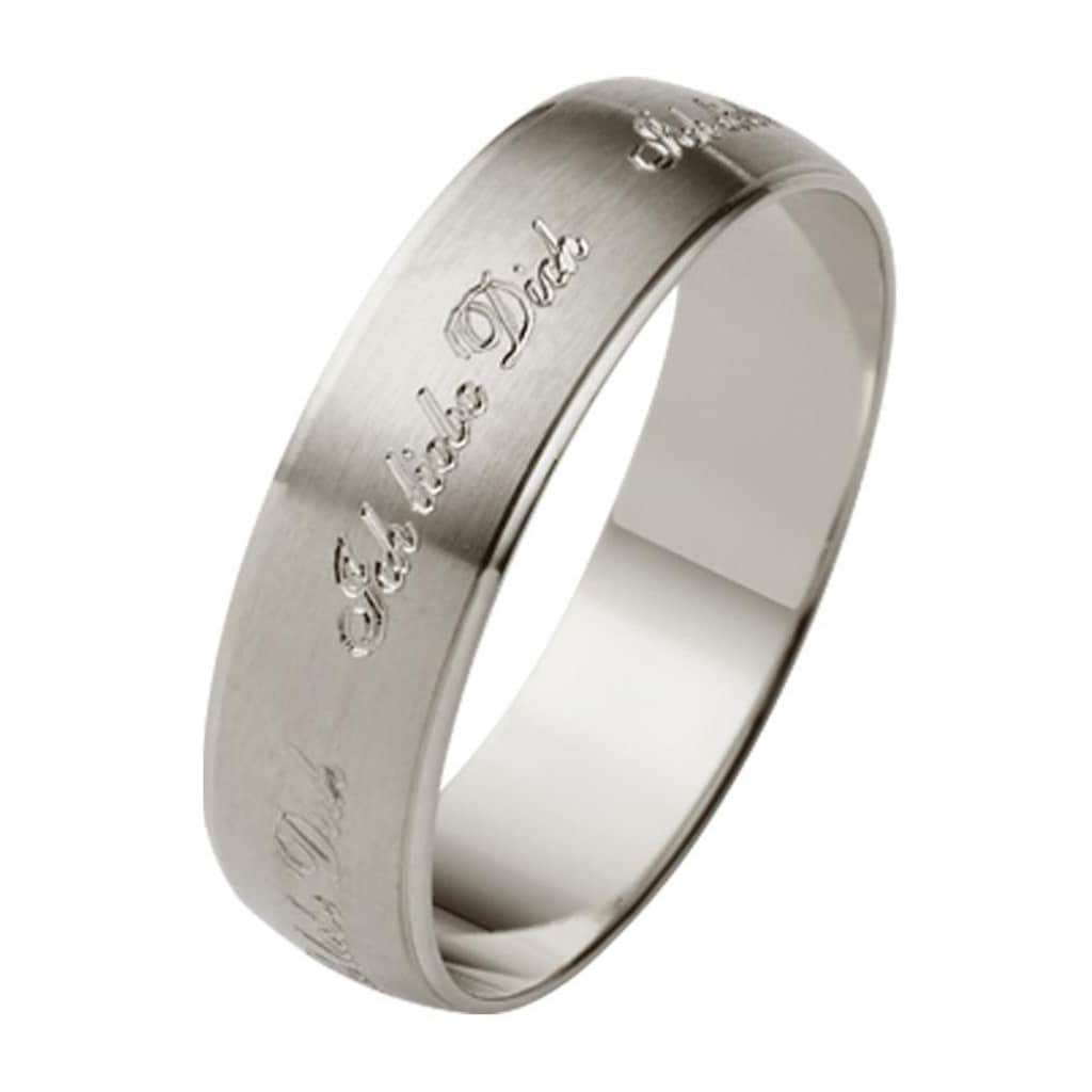 Firetti Trauring »Schmuck Geschenk Hochzeit Ehering Trauring "Ich liebe Dich"«