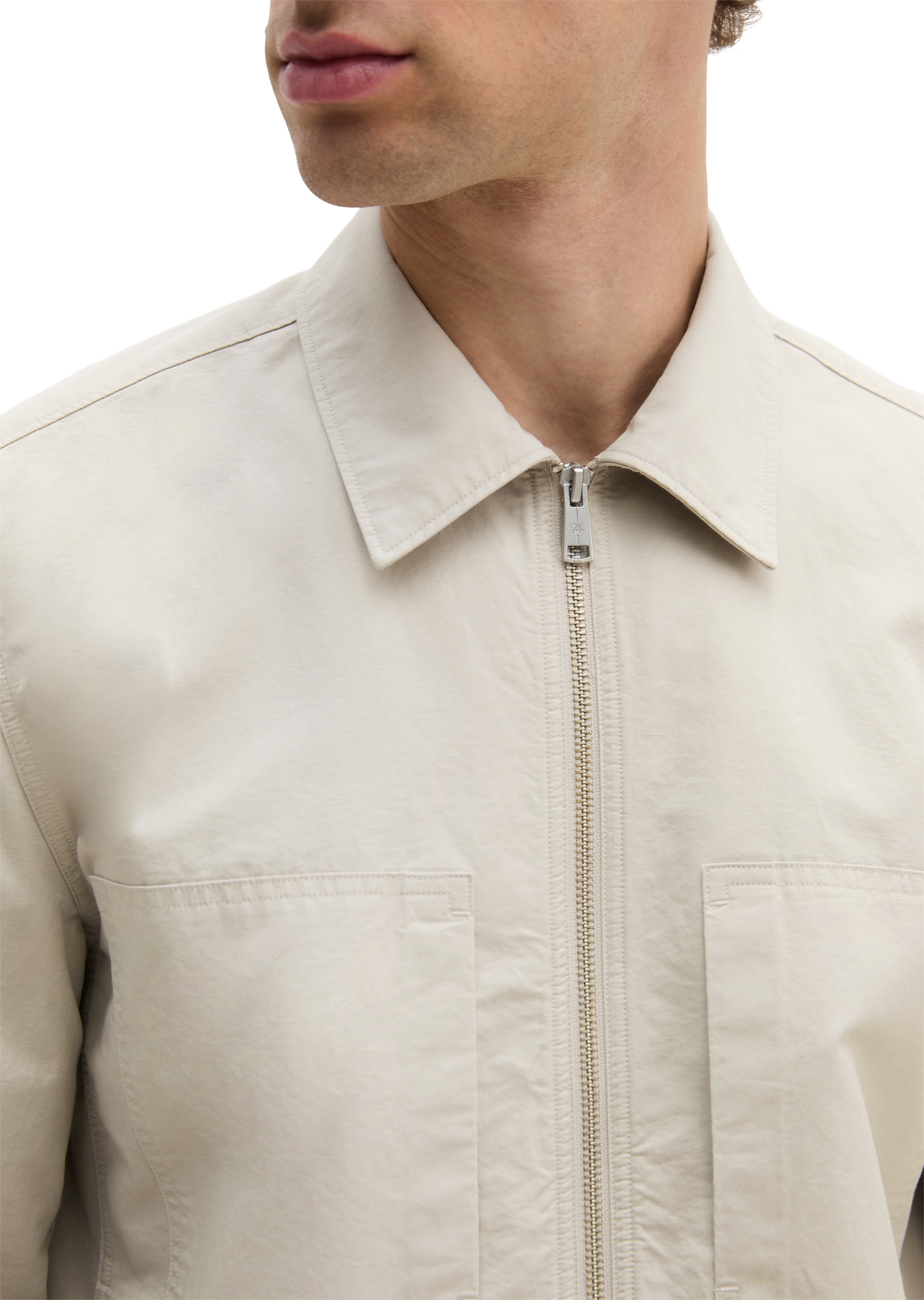 Marc O'Polo Hemdjacke aus Bio-Baumwolle und Leinen