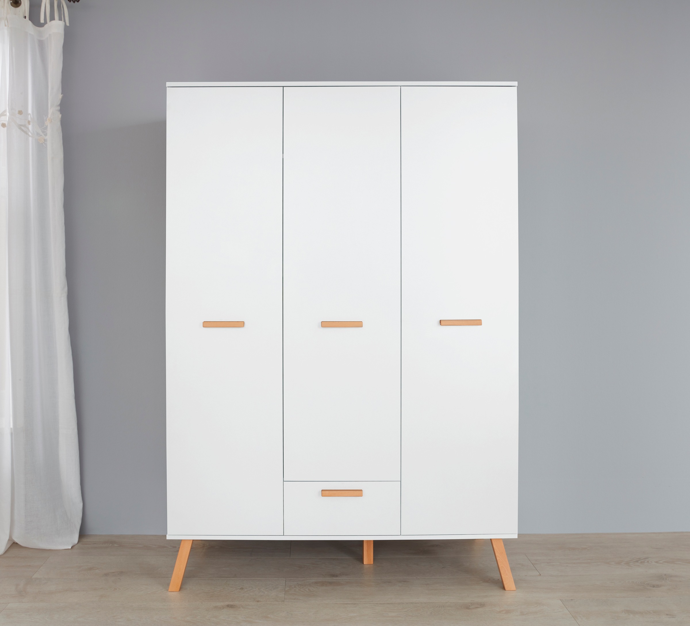 trendteam Babymöbel-Set »Mats«, (Set, 3 tlg., Bett, Wickelkommode, Schrank)