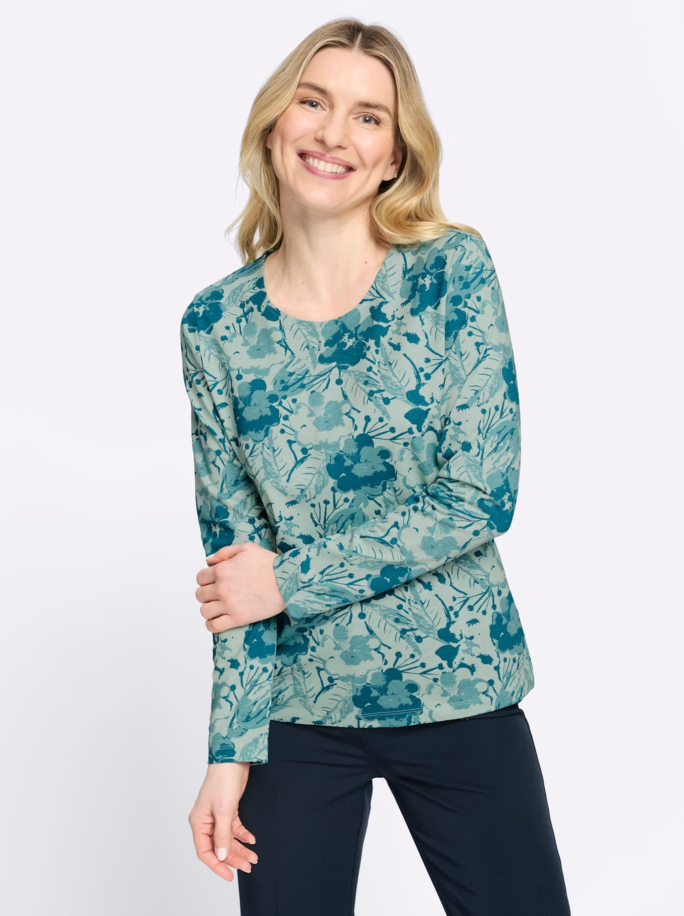 Classic Basics Langarmshirt »Rundhals-Shirt« 1