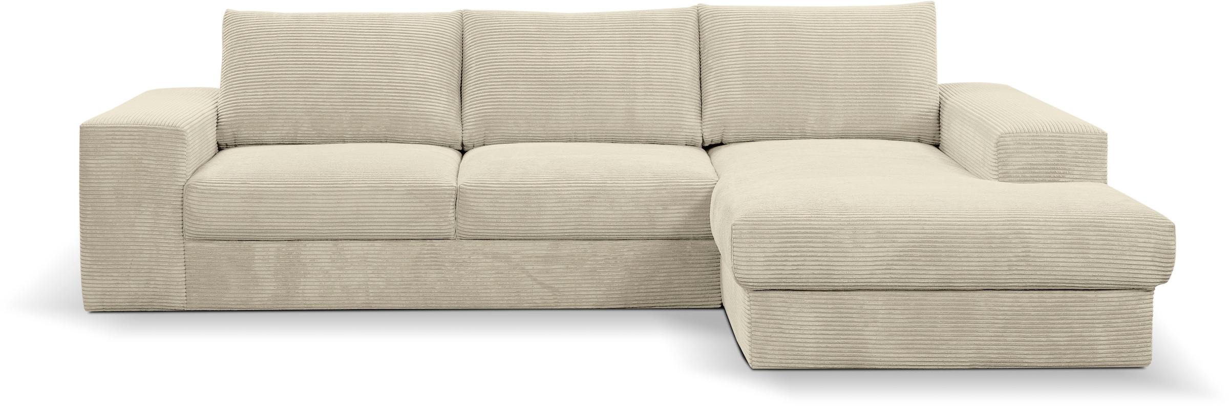 WERK2 Ecksofa Rozzana, in modischem Cord-Bezug