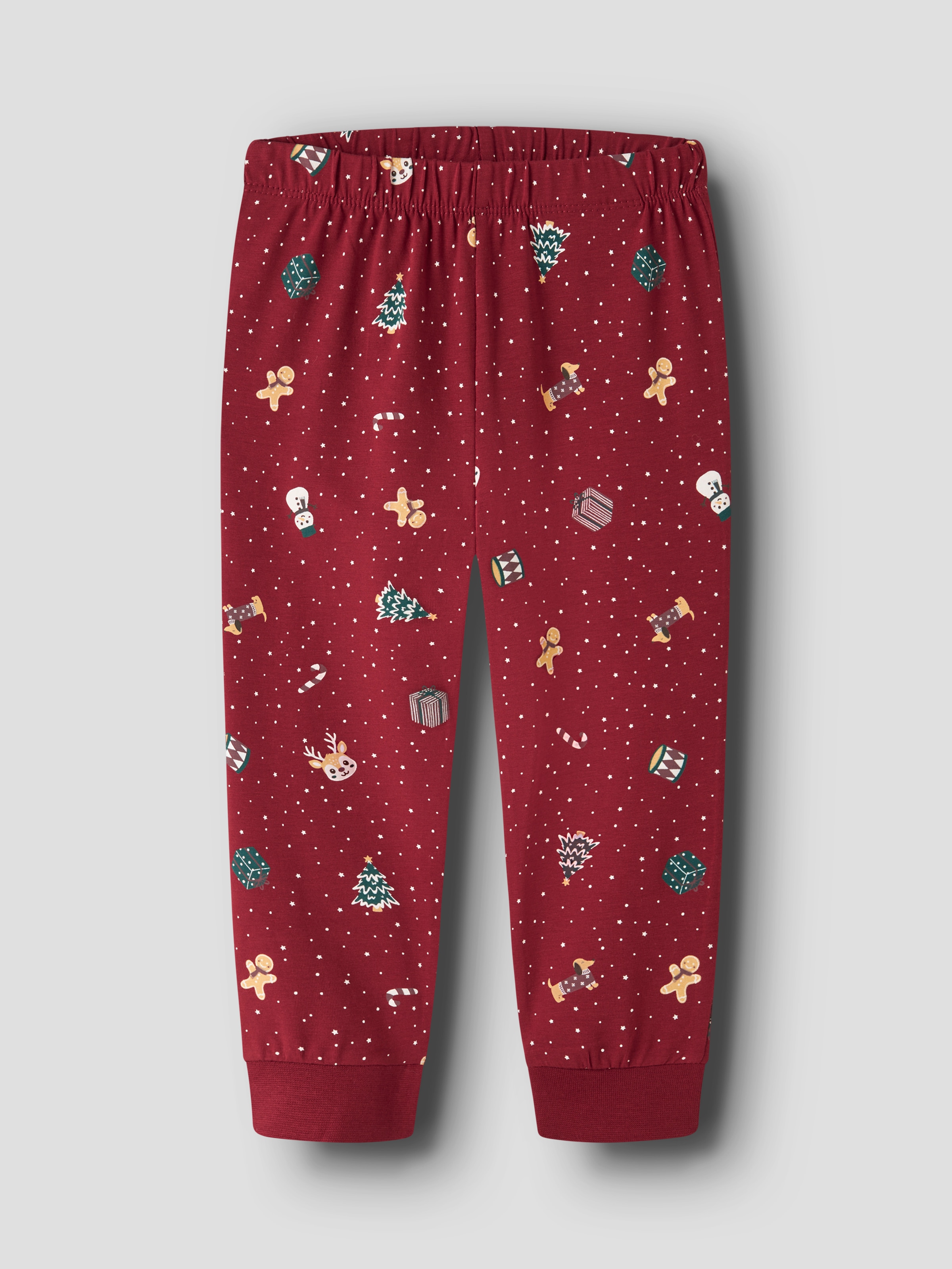 Name It Schlafanzug »NMNVISMAS LS NIGHTSET« Set, 2 Weihnachten, Baumwollmischung