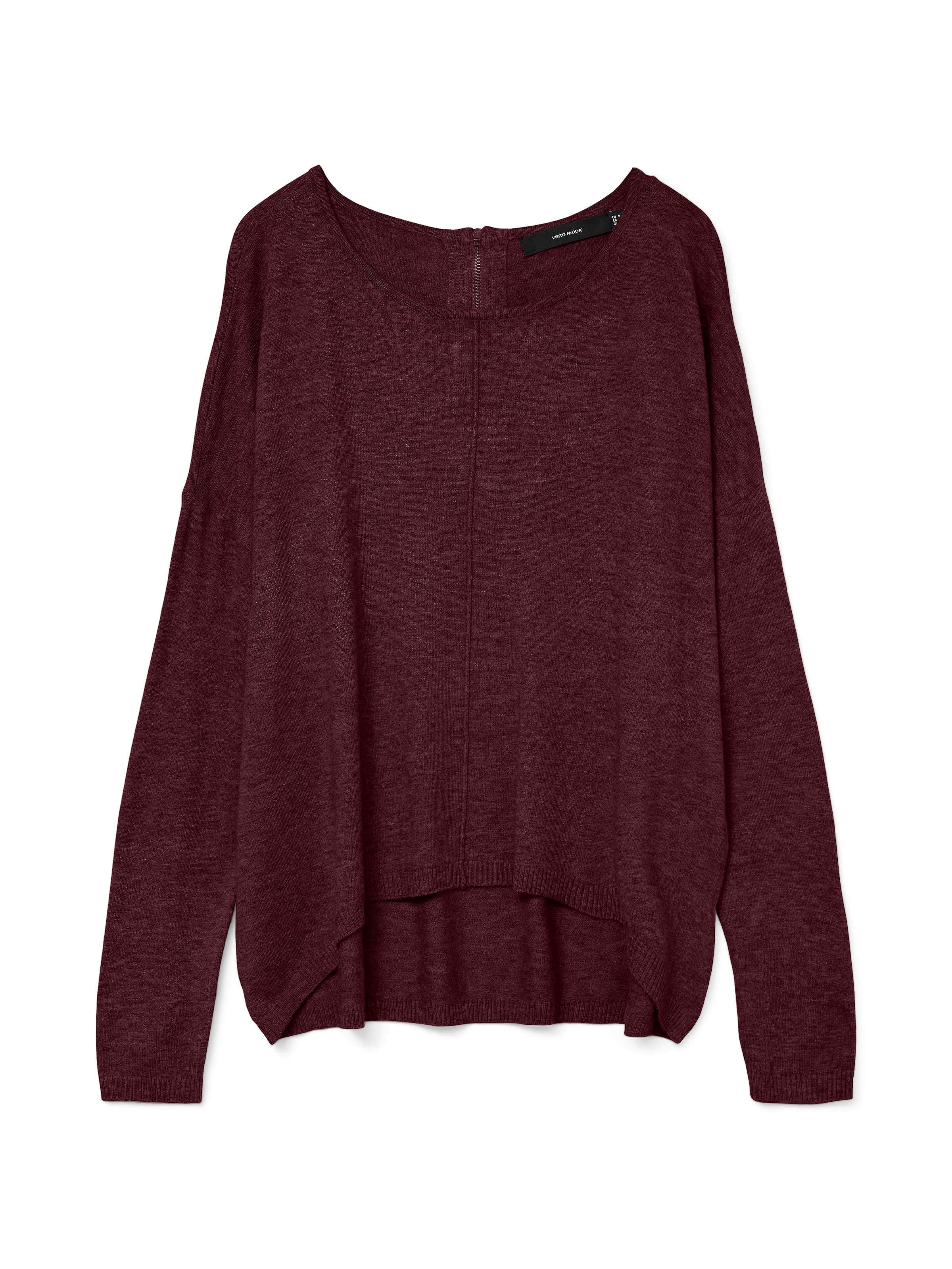 Vero Moda Rundhalspullover »VMBREEZE AURA LS ZIPPER BLOUSE NOOS«