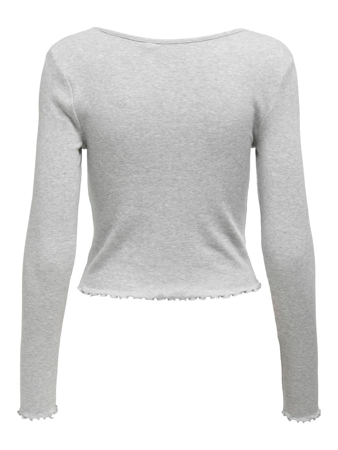 ONLY Langarmshirt »ONLBETTY L/S V-NECK TOP CC JRS«