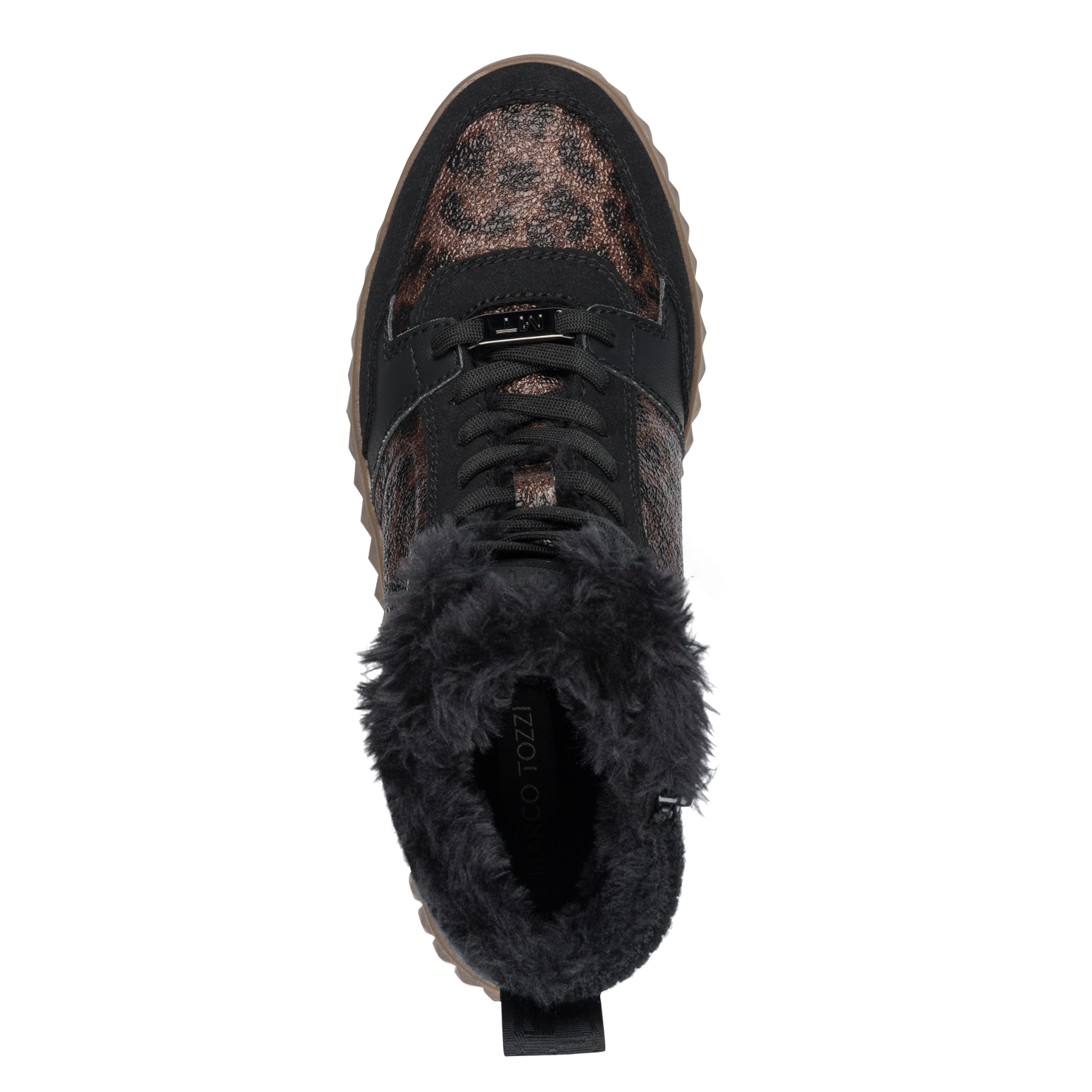 MARCO TOZZI Winterboots  Plateau,Schnürboots,Schnürstiefelette mit Kontrastbesatz in Leo-Optik