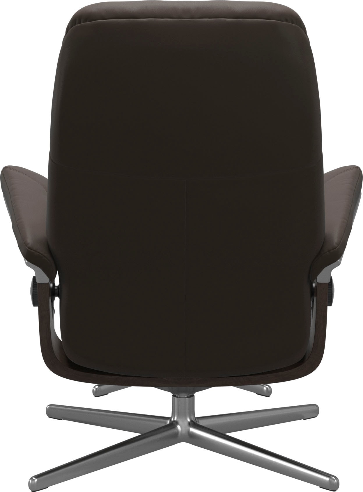Stressless® Relaxsessel »Consul« Set, Relaxsessel mit Hocker,  mit Hocker, mit Cross Base, Größe S, M & L, Holzakzent Wenge