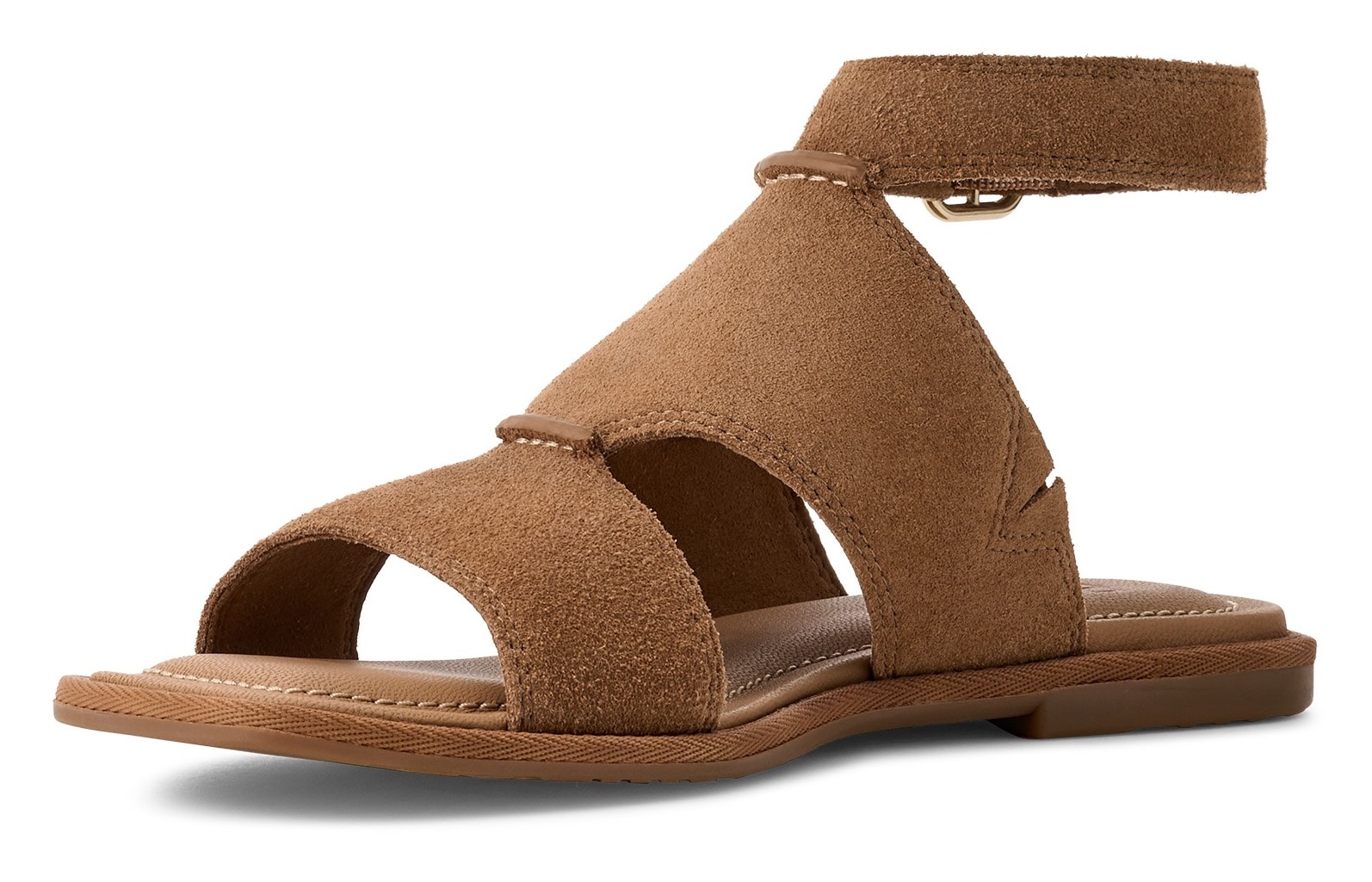 UGG Sandale »DELRAY«, Flats, Riemchensandale mit Fußbett Memory-Schaum
