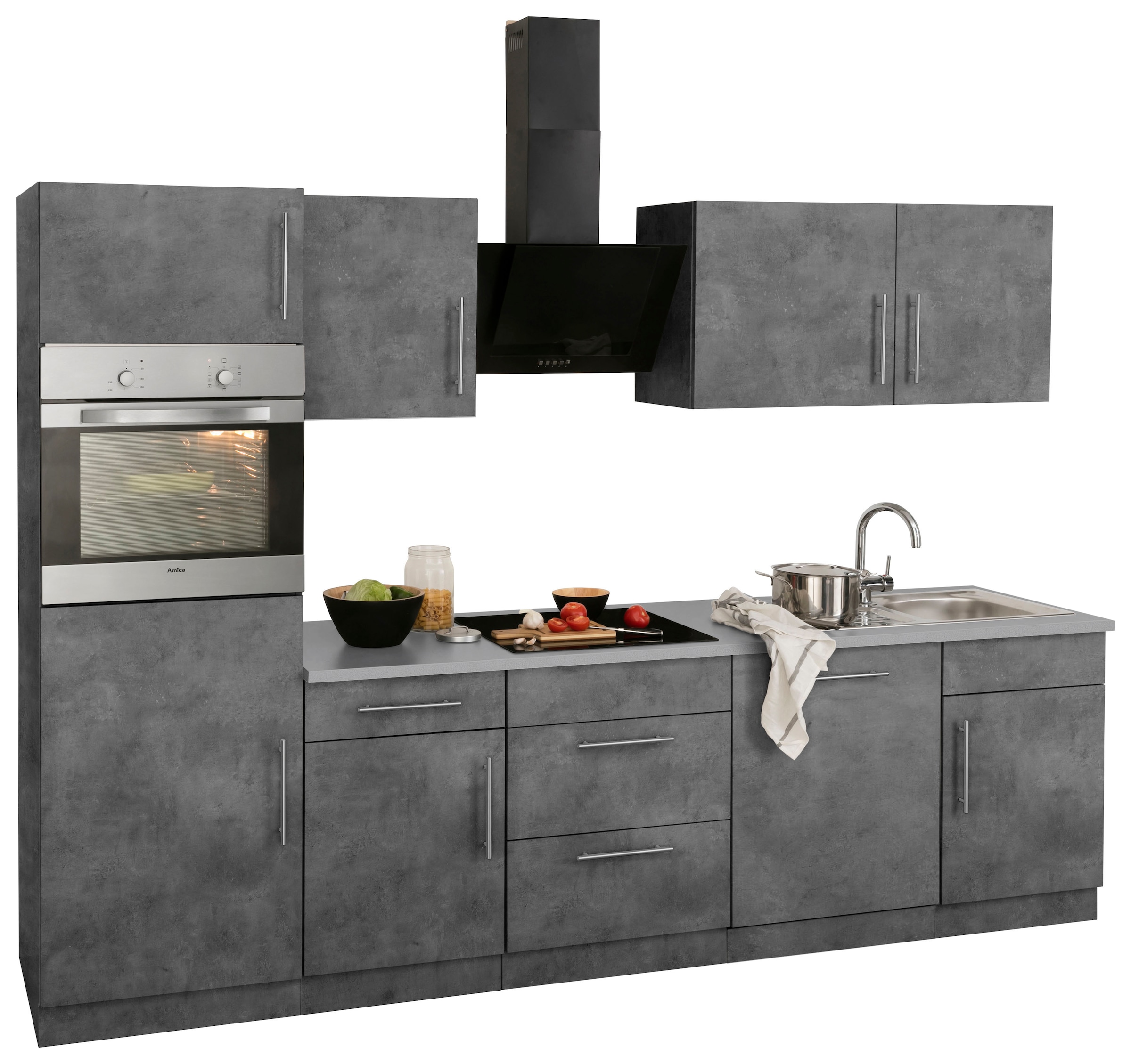 wiho Küchen Küchenzeile »Cali, TOPSELLER« ohne E-Geräte, Breite 280 cm