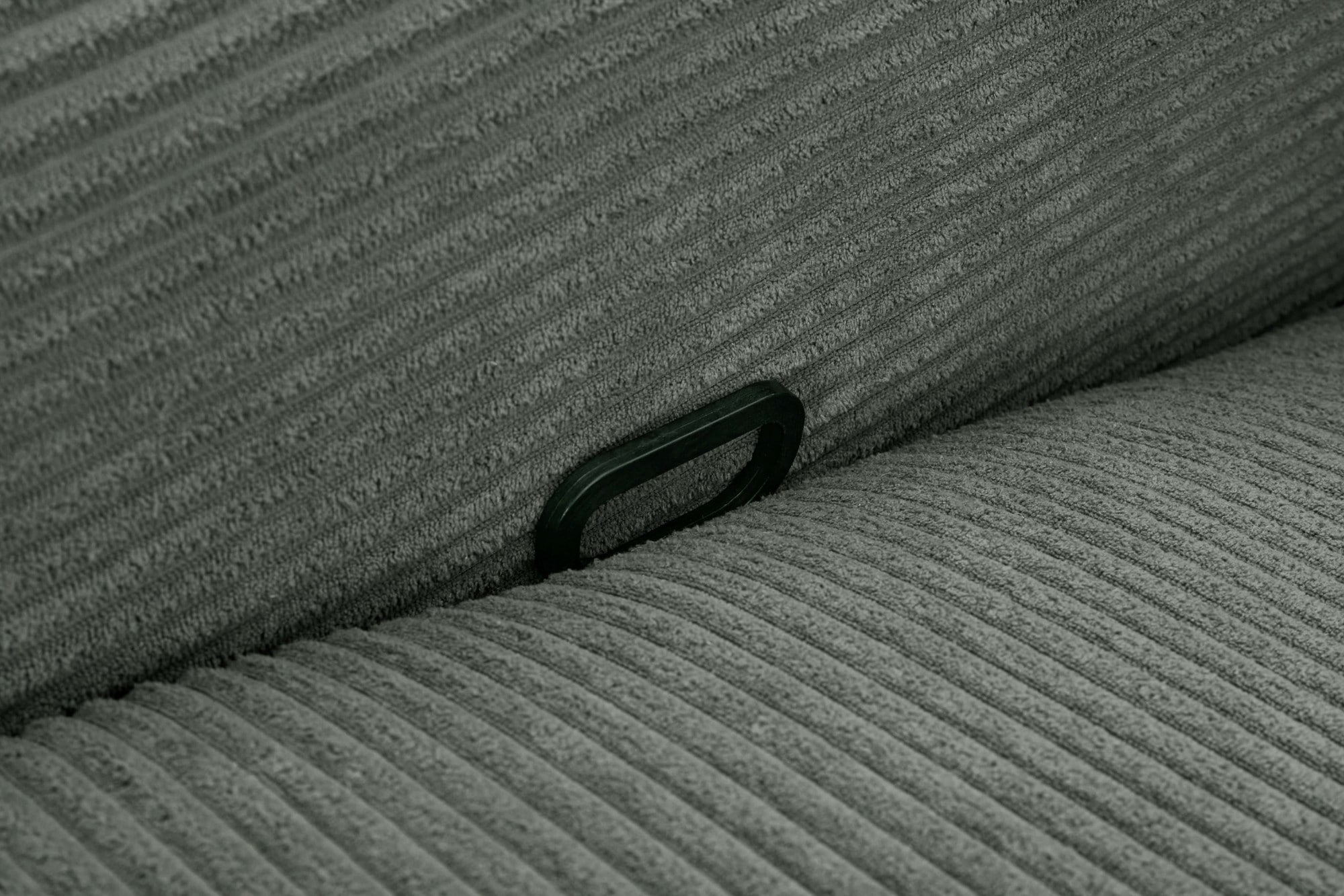 Home affaire Ecksofa »SKAANE in Cord, L-Form, 274 cm, manuelle u. elektrische Funktion,«, rundes Design, Kopfteilverstellung, Federkernpolsterung