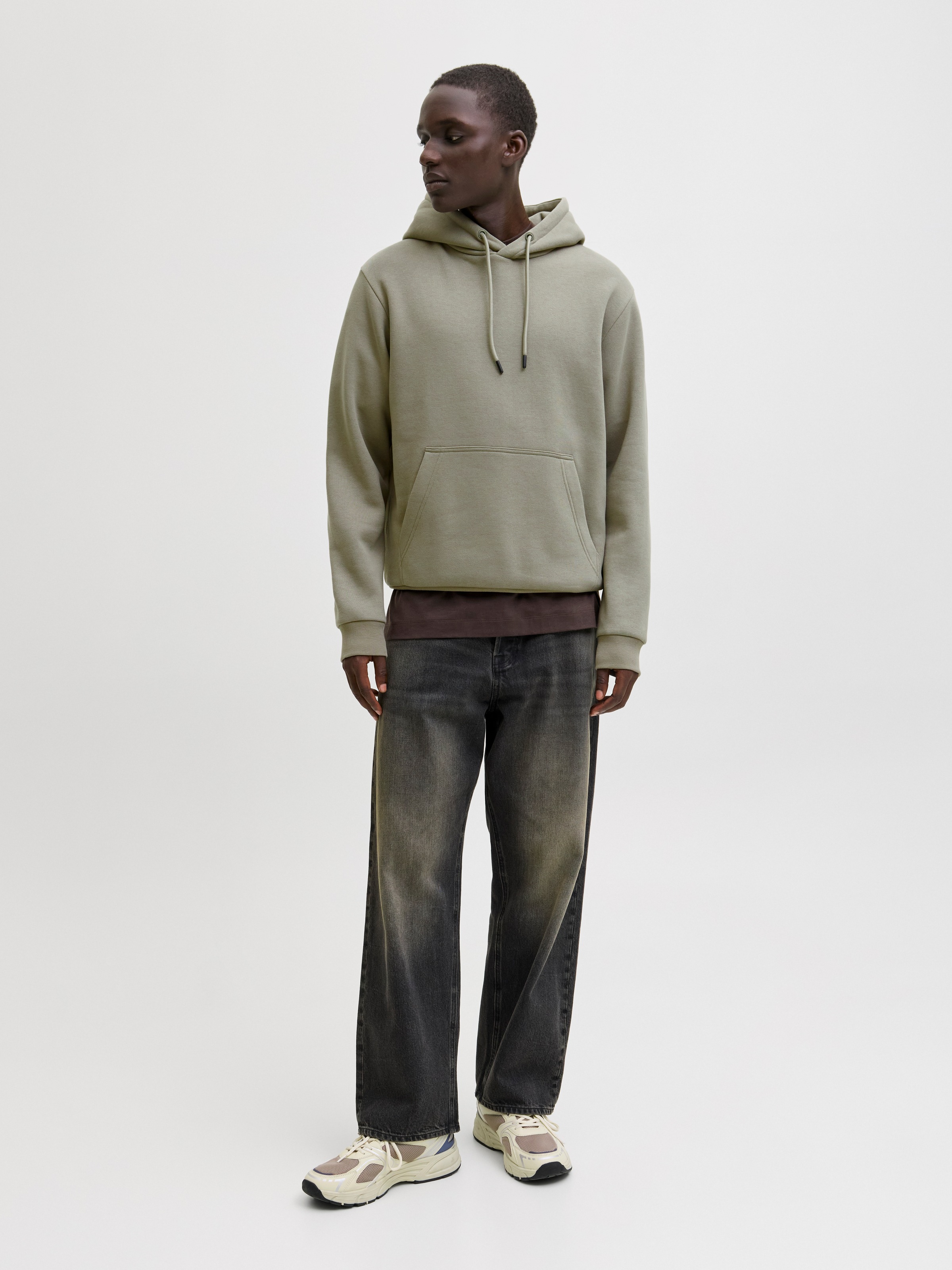 Jack & Jones »JJEBRADLEY SWEAT HOOD NOOS«, Materialmix, relaxed fit
