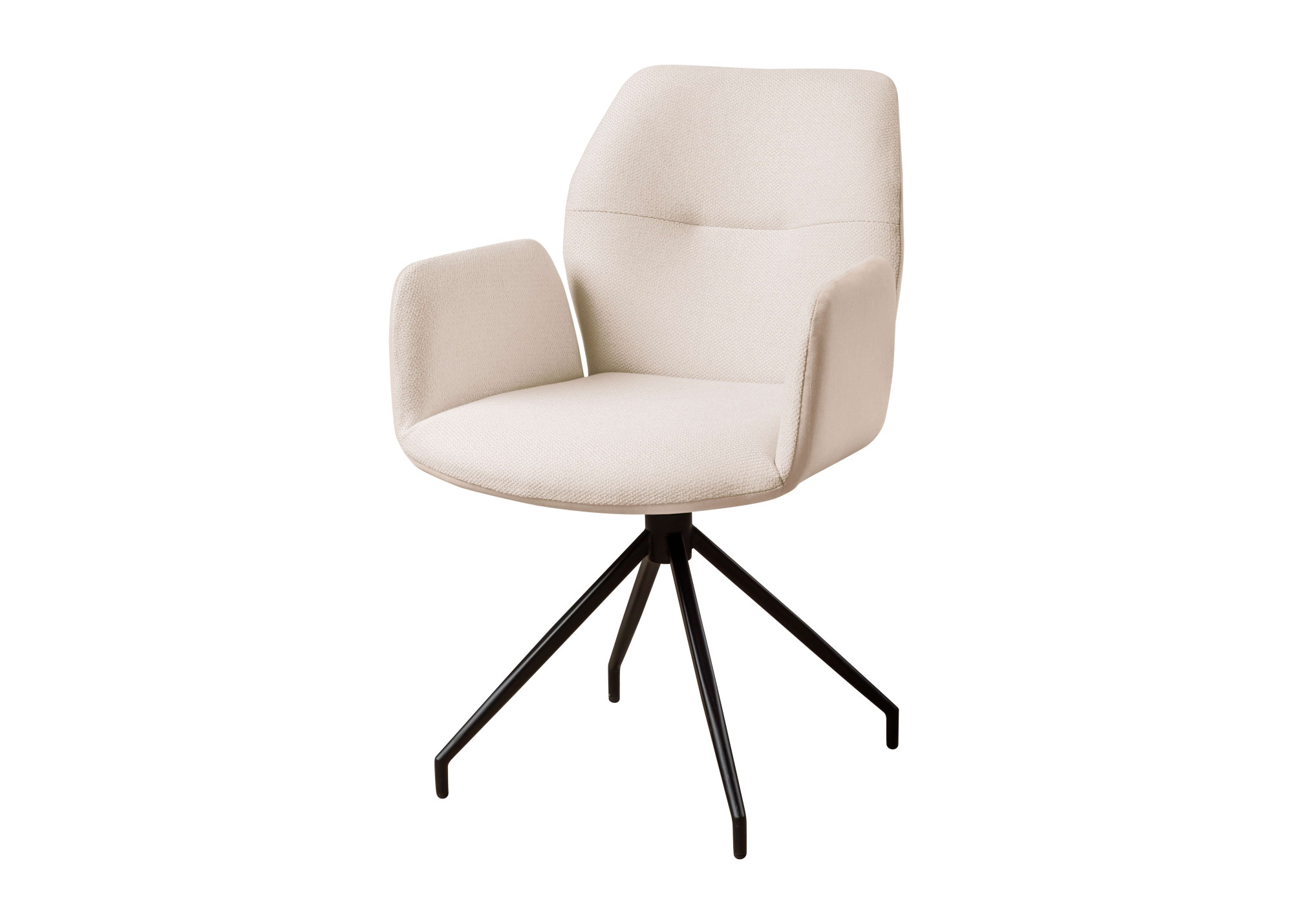 OTTO home Armlehnstuhl »Bruna Drehstuhl, Polsterstuhl, Esszimmerstuhl, Küchenstuhl, 4-Fußstuhl« () 360° drehbar, mit automatischer Rückstellung, 2-Stoff-Design