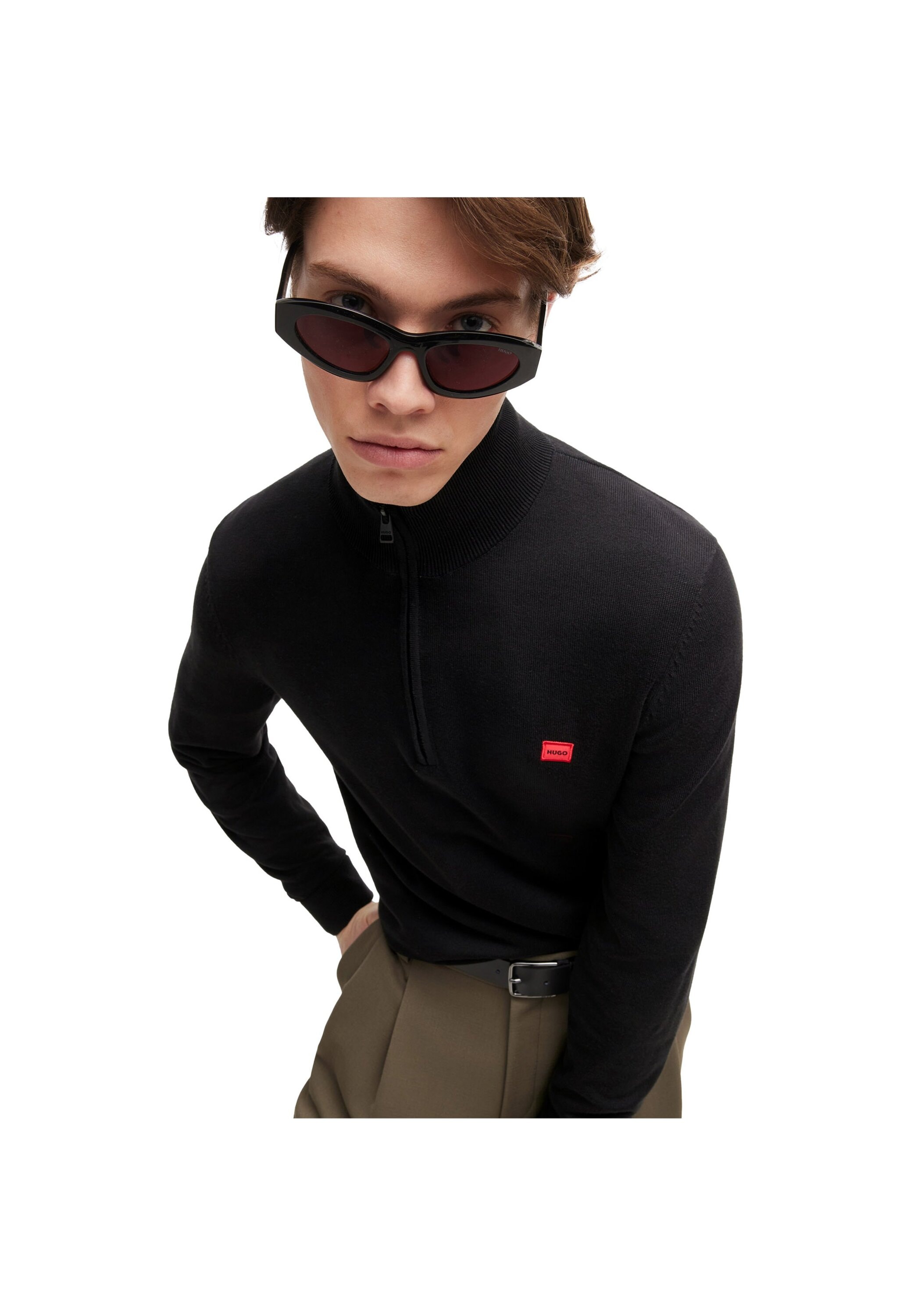 HUGO Sweater »Strickpullover San Quintus-C«
