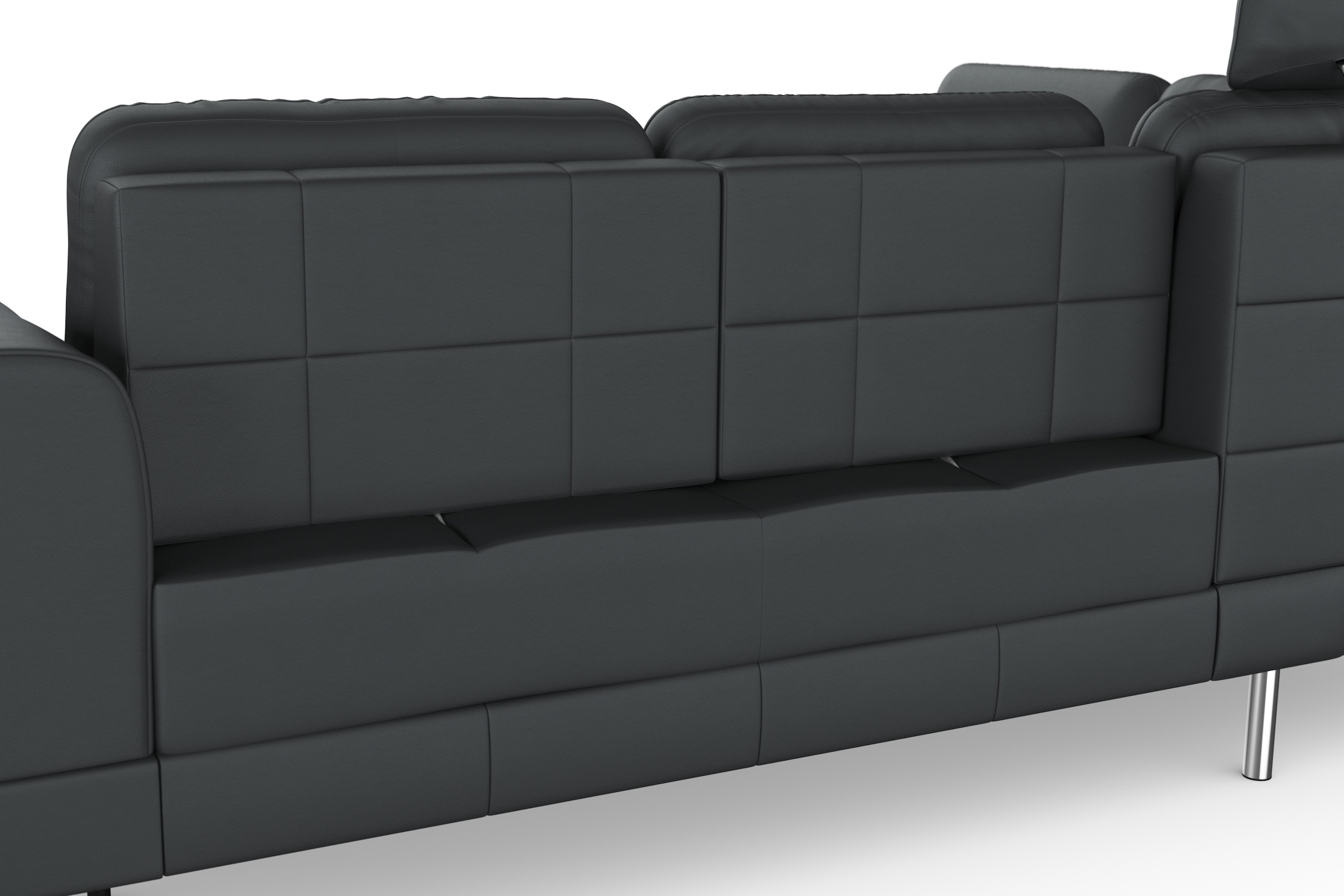 sit&more Ecksofa »Bendigo L-Form«, inklusive Sitztiefenverstellung, Bodenfreiheit 15 cm, in 2 Fußfarben