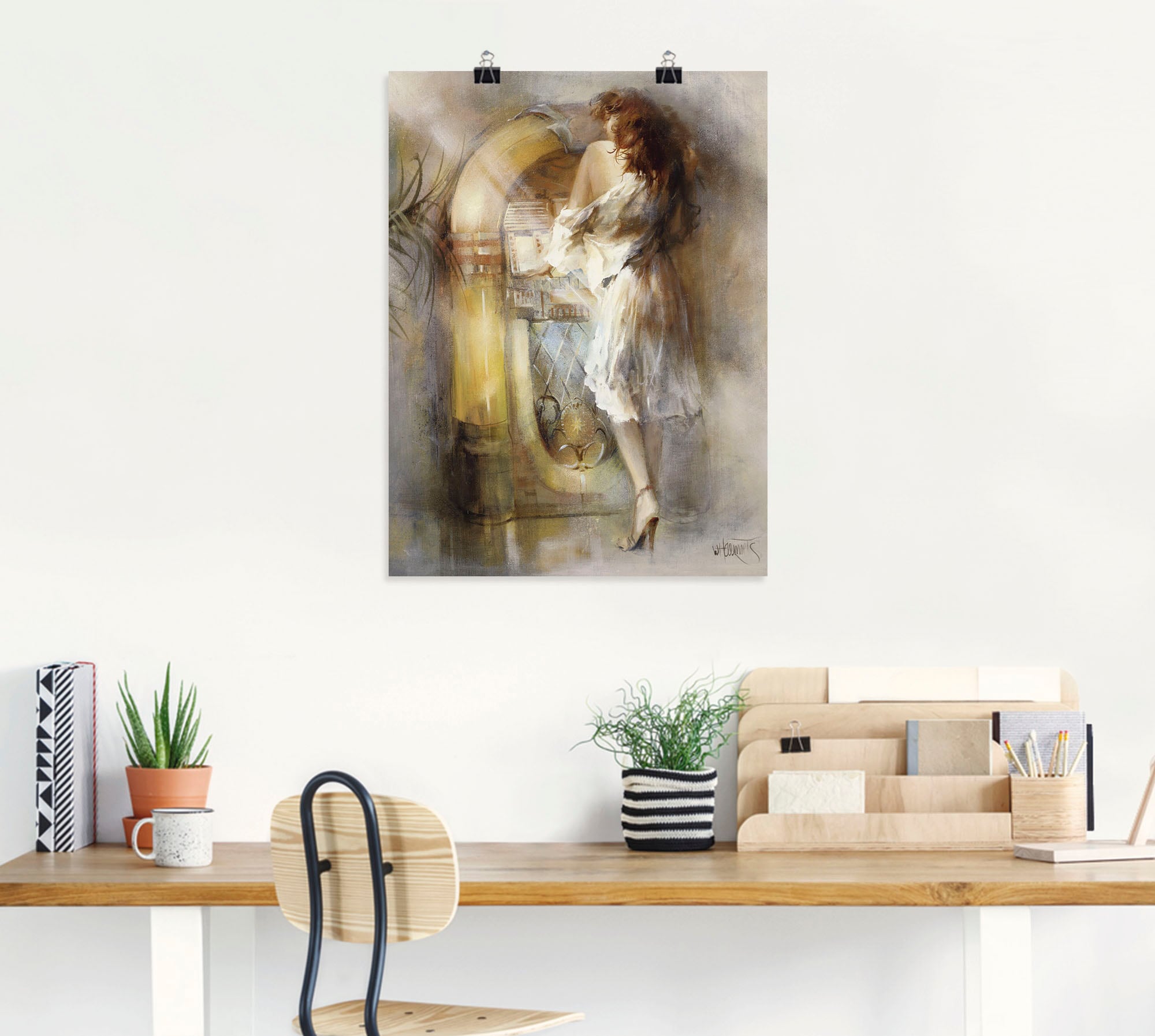 Artland Wandbild »In der Zeit verloren« Frau 1 Stk. tlg. als Poster in verschied. Größen