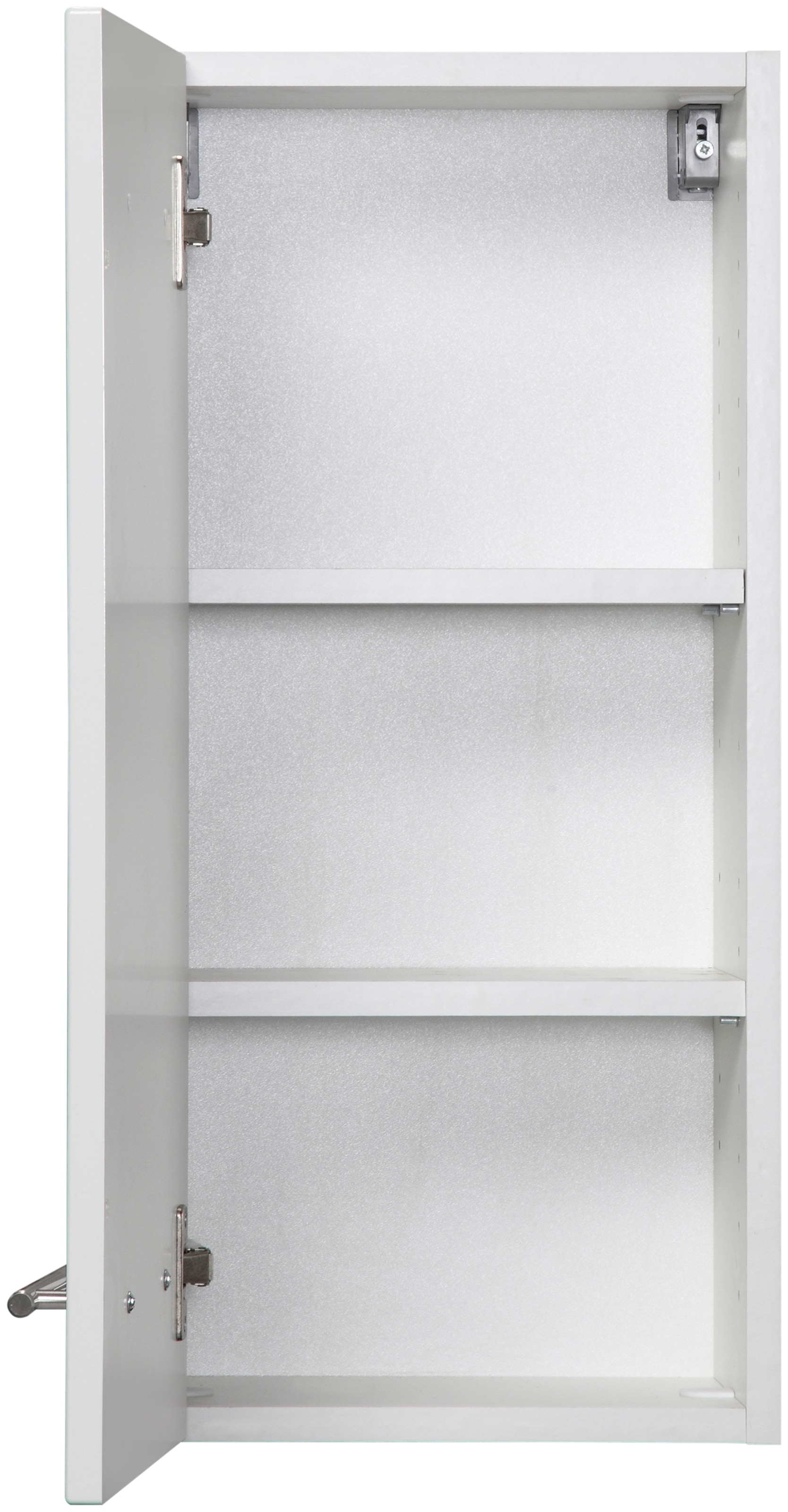 welltime Badmöbel-Set »"Trento", Badezimmer-Set, Hängeschrank, Unterschrank, Midischrank«, (5 St.), Waschbeckenunterschrank, Spiegelschrank inkl. Aufbauleuchte