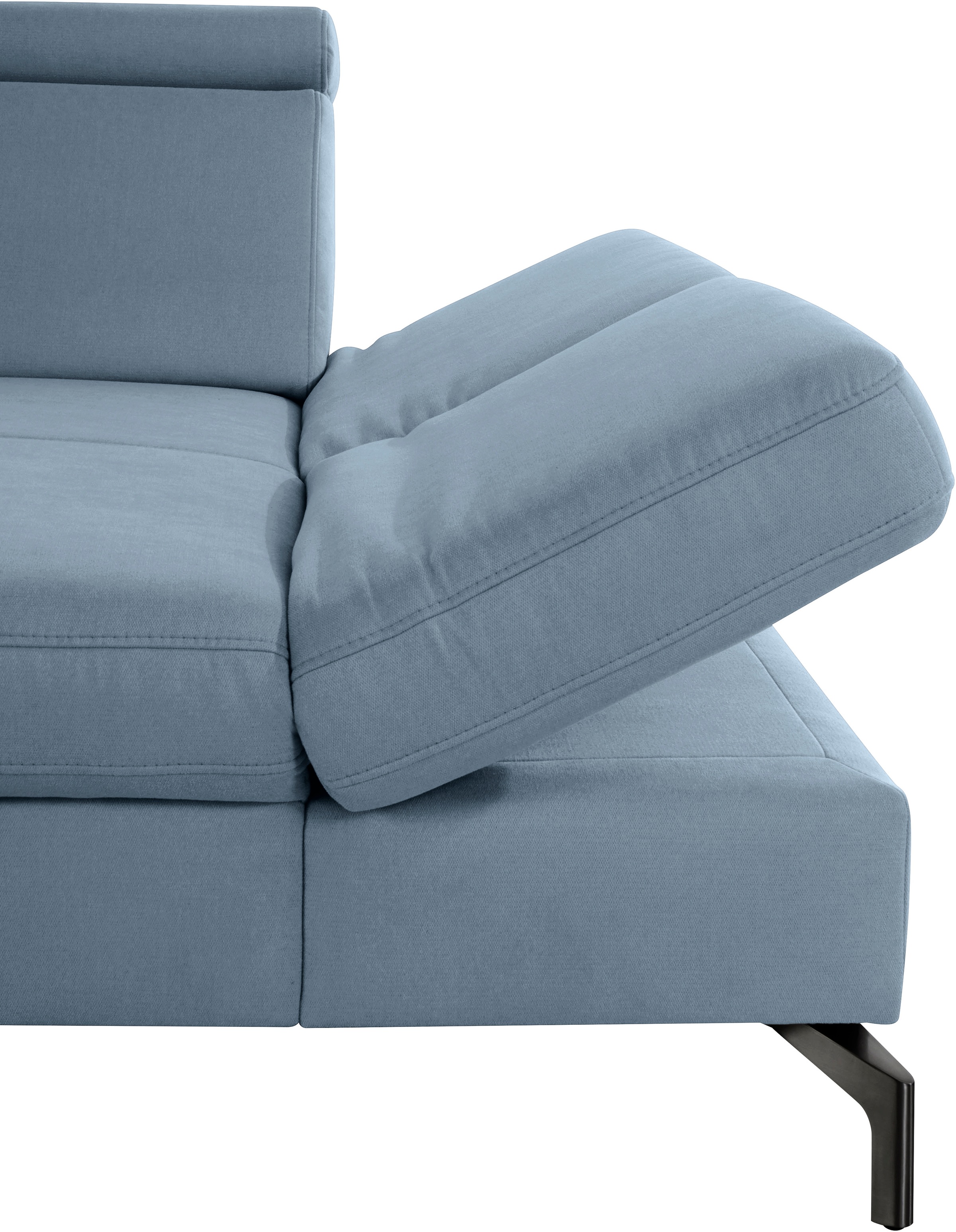 sit&more Ecksofa »Brisbane L-Form«, Fußhöhe 15 cm, inklusive Sitztiefen-, Armteil- und Kopfteilverstellung