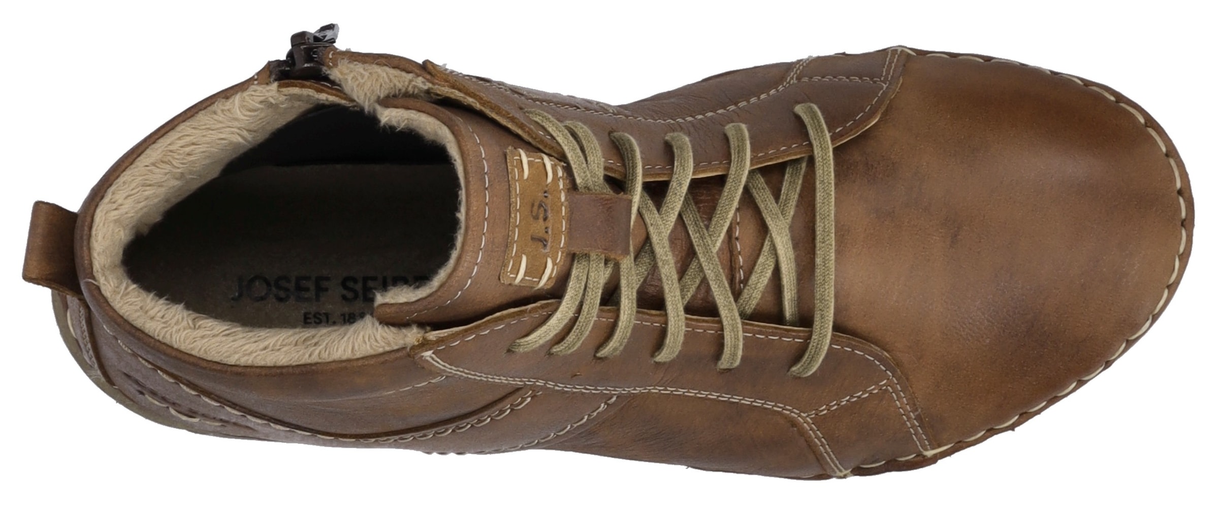Josef Seibel Schnürstiefelette »Felicia 01«, Schnürboots, Sneaker, Freizeitschuh mit modischer Ziernaht