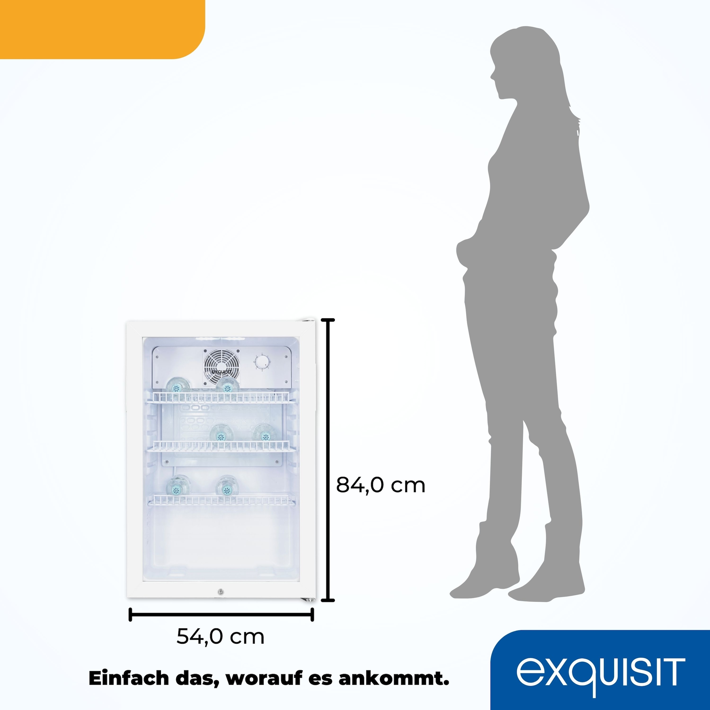 exquisit Getränkekühlschrank »GKS120-GT-160C weiss«