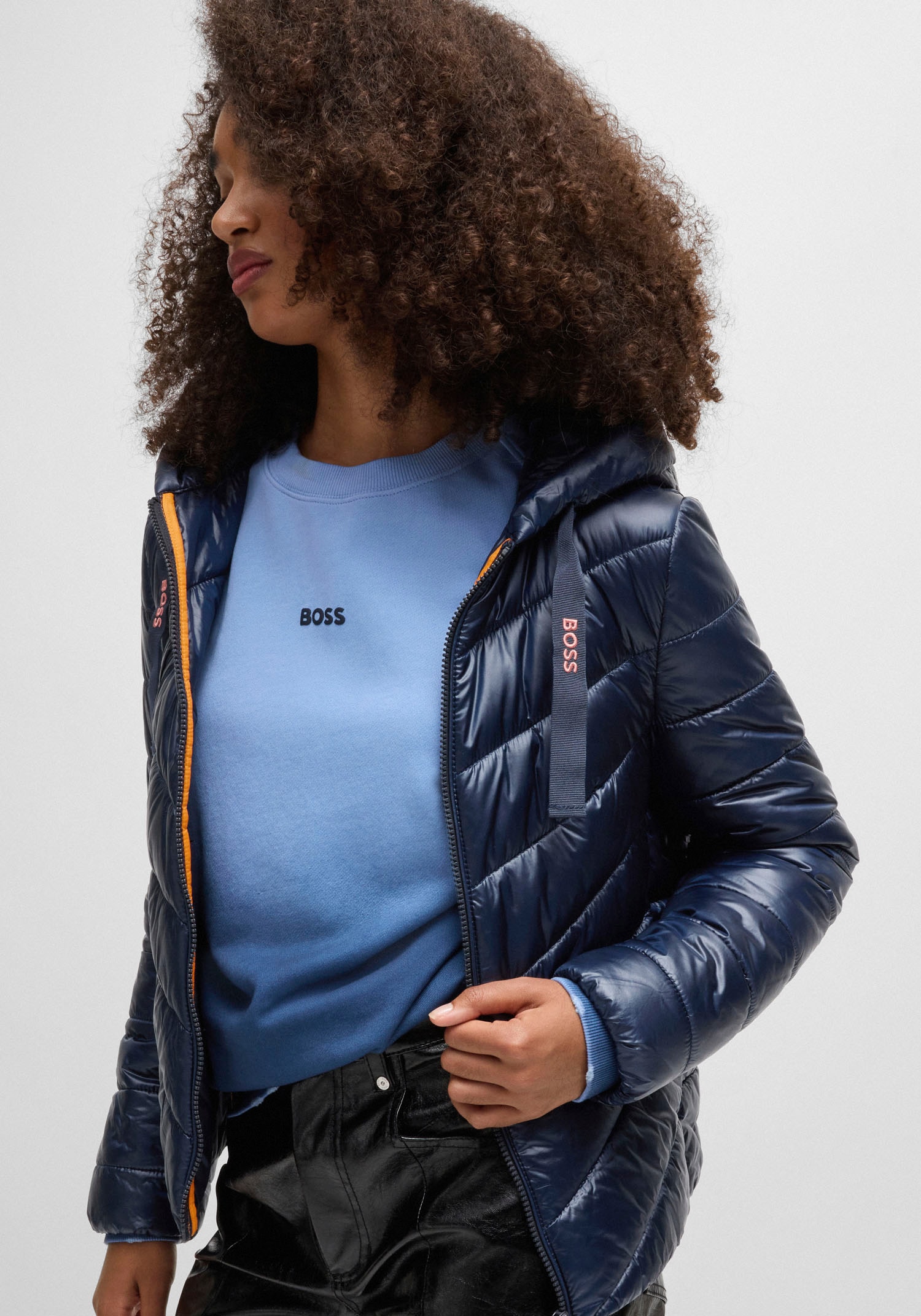 BOSS ORANGE Outdoorjacke »C_Palatori«, mit Kapuze, mit Kapuze