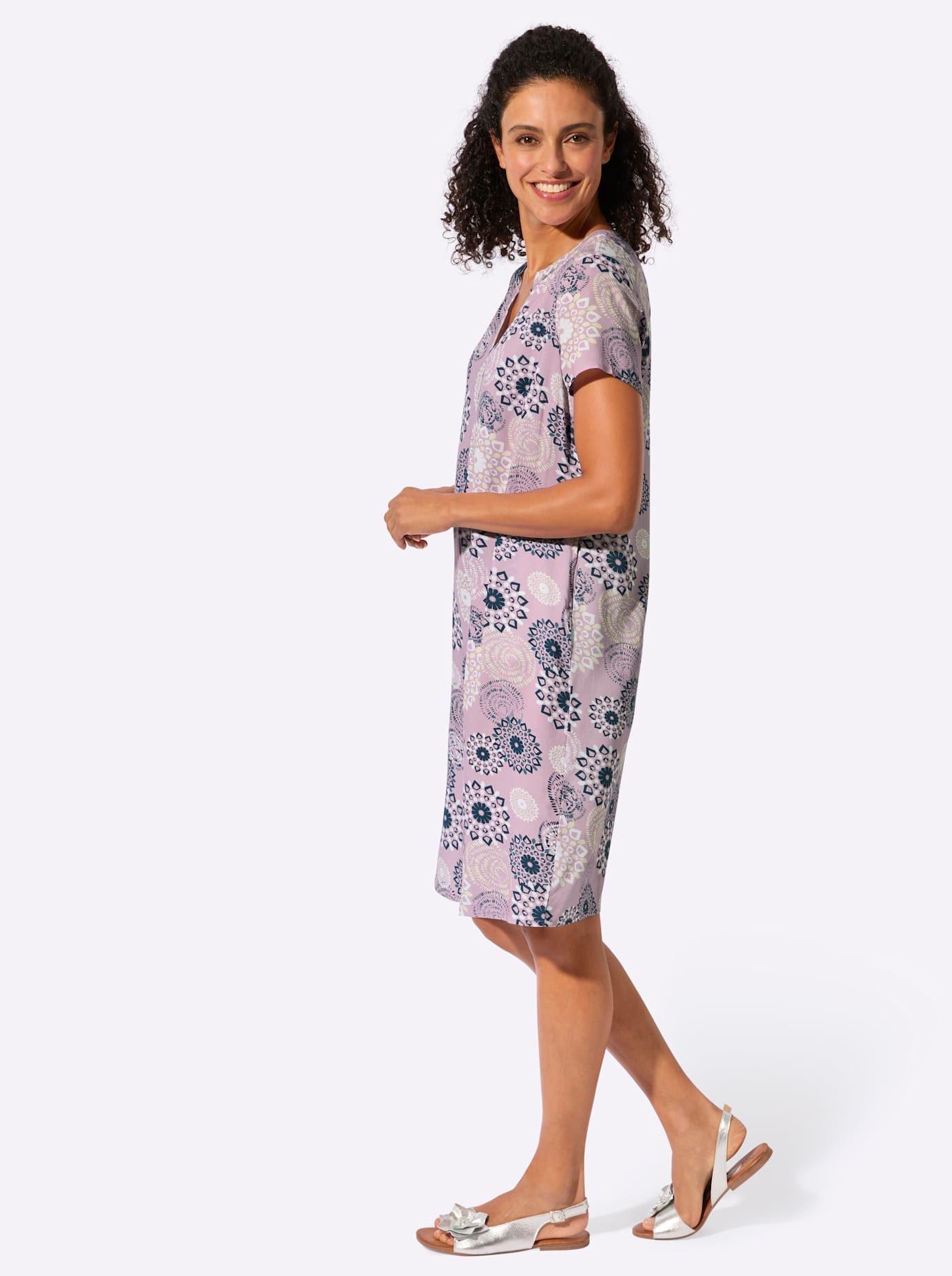 Inspirationen Druckkleid »Druck-Kleid« Eingrifftaschen