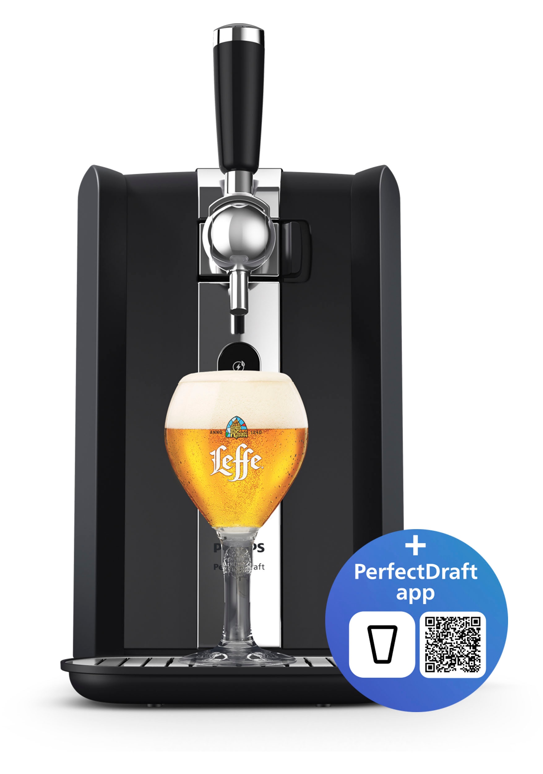 Philips Bierzapfanlage »Perfect Draft 7000 Series HD3770/90«, mit Temperatureinstellungen von 0-12°C und LED-Display; Schwarz