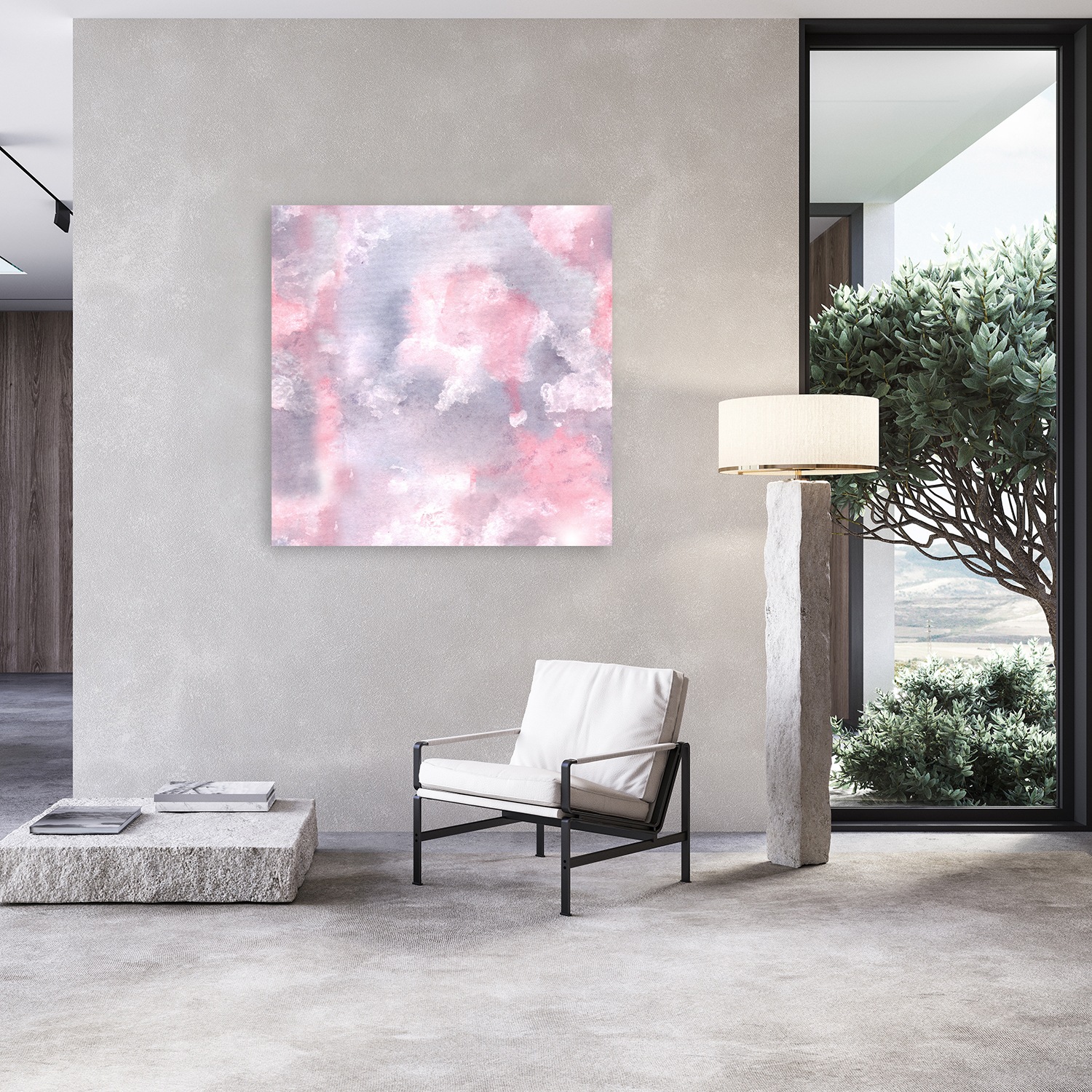 queence Acrylglasbild »Gebatikte Wanddeko in Pastell« Abstrakt | Abstrakte | Formen | Gemälde | Kunst 1 Stk. tlg. Kunstdruck in Galeriequalität inkl. rückseitigem Aufhängesystem