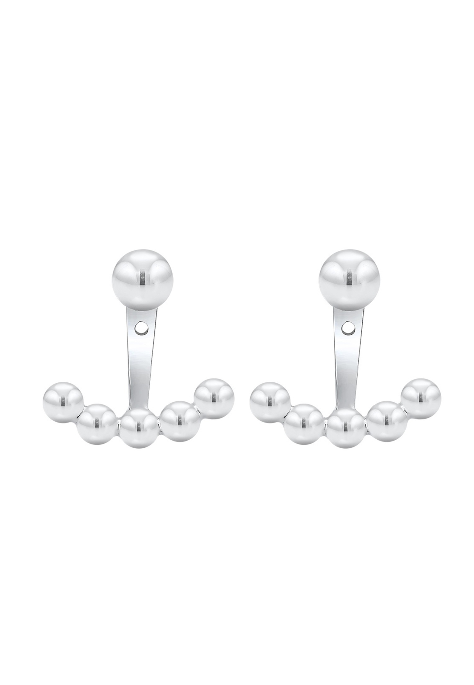 Elli Paar Ohrhänger »Ohrringe Stecker Ear Jackets mit Kugeln 925 Silber«