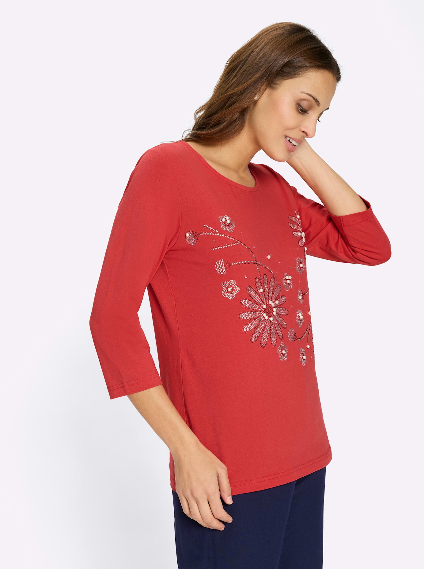 Lady 3/4-Arm-Shirt »Rundhals-Shirt« 1 tlg.